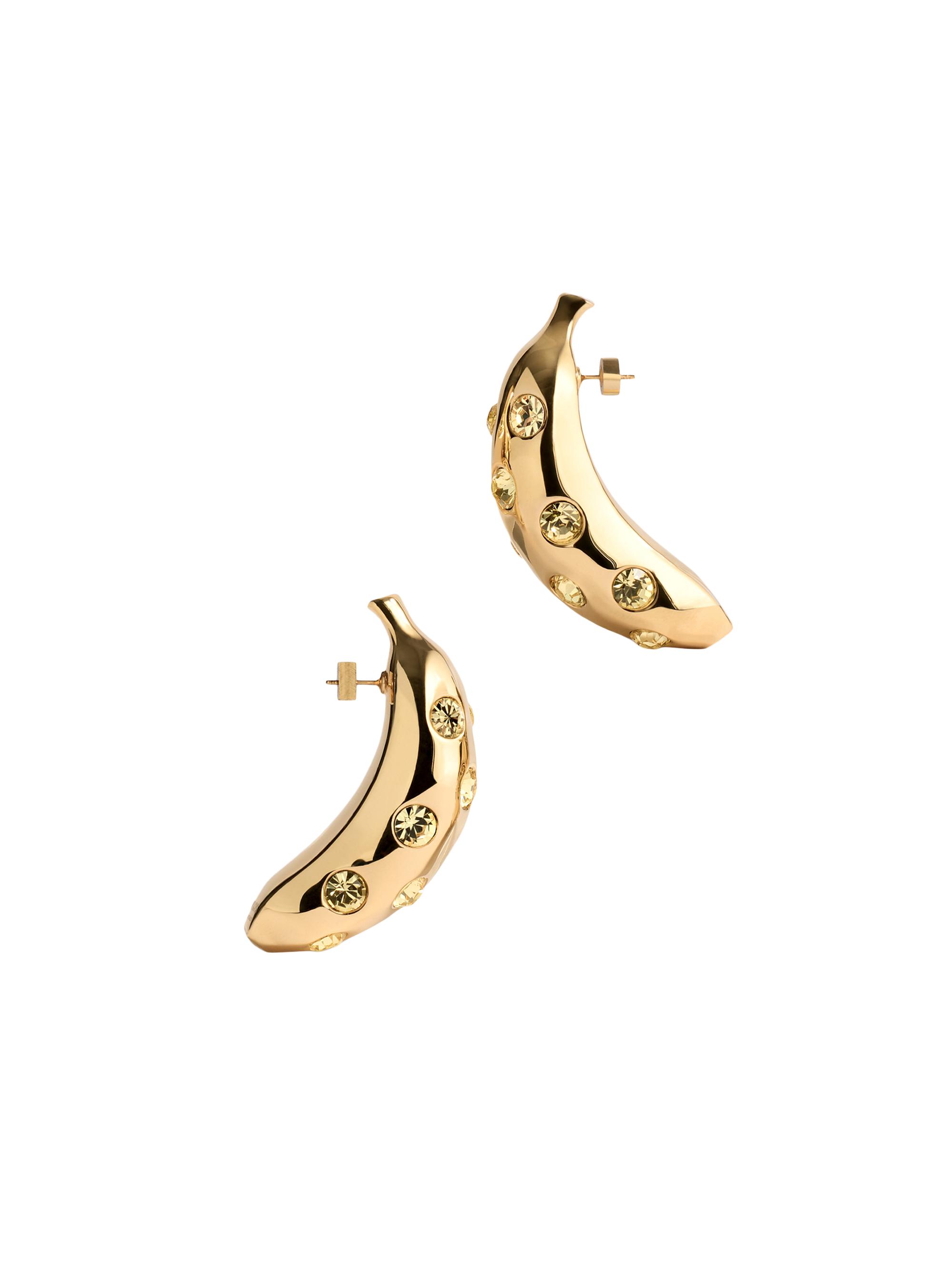 Jacquemus Men's Les Bananes Earrings - Gold Yellow