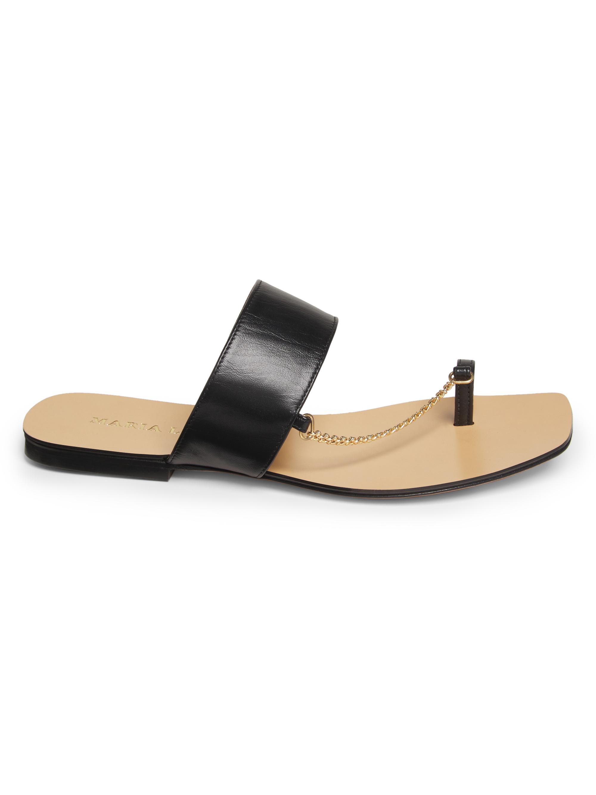 Maria Luca Women's Melide Capri Leather Sandals - Black