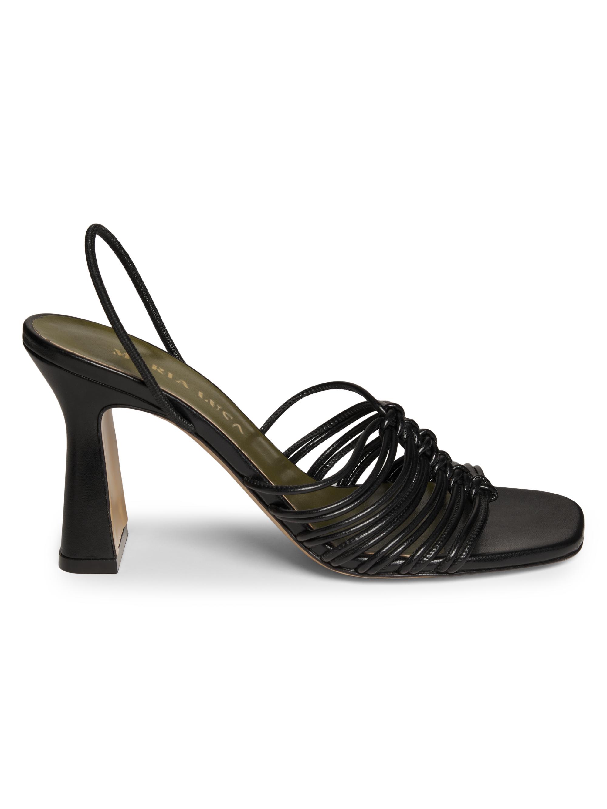 Maria Luca Women's Melania 85MM Slingback Sandals - Black