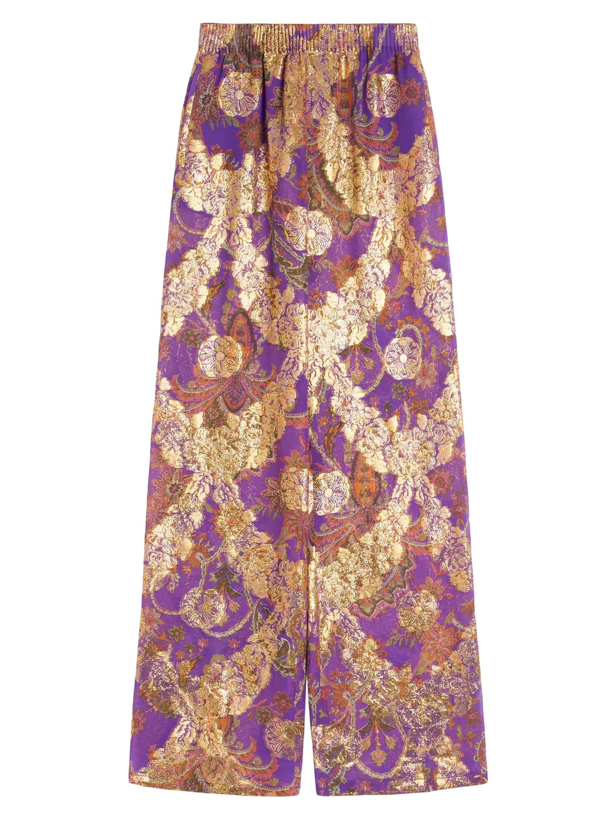 Valentino Garavani Women's Pants in Fil Coupe Lame Cachemire Apres L'hiver