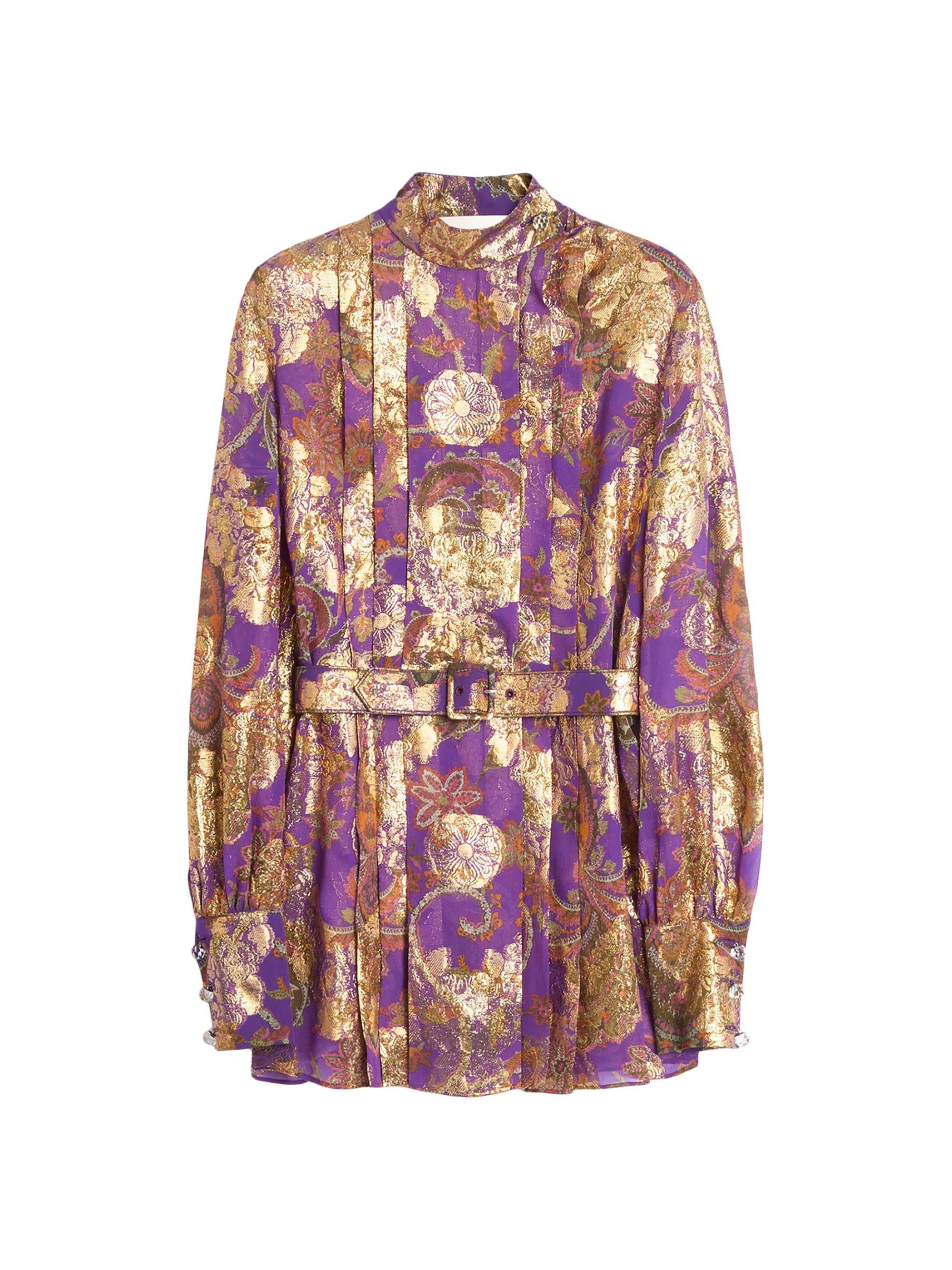 Valentino Garavani Women's Top in Fil Coupe Lame Cashmere