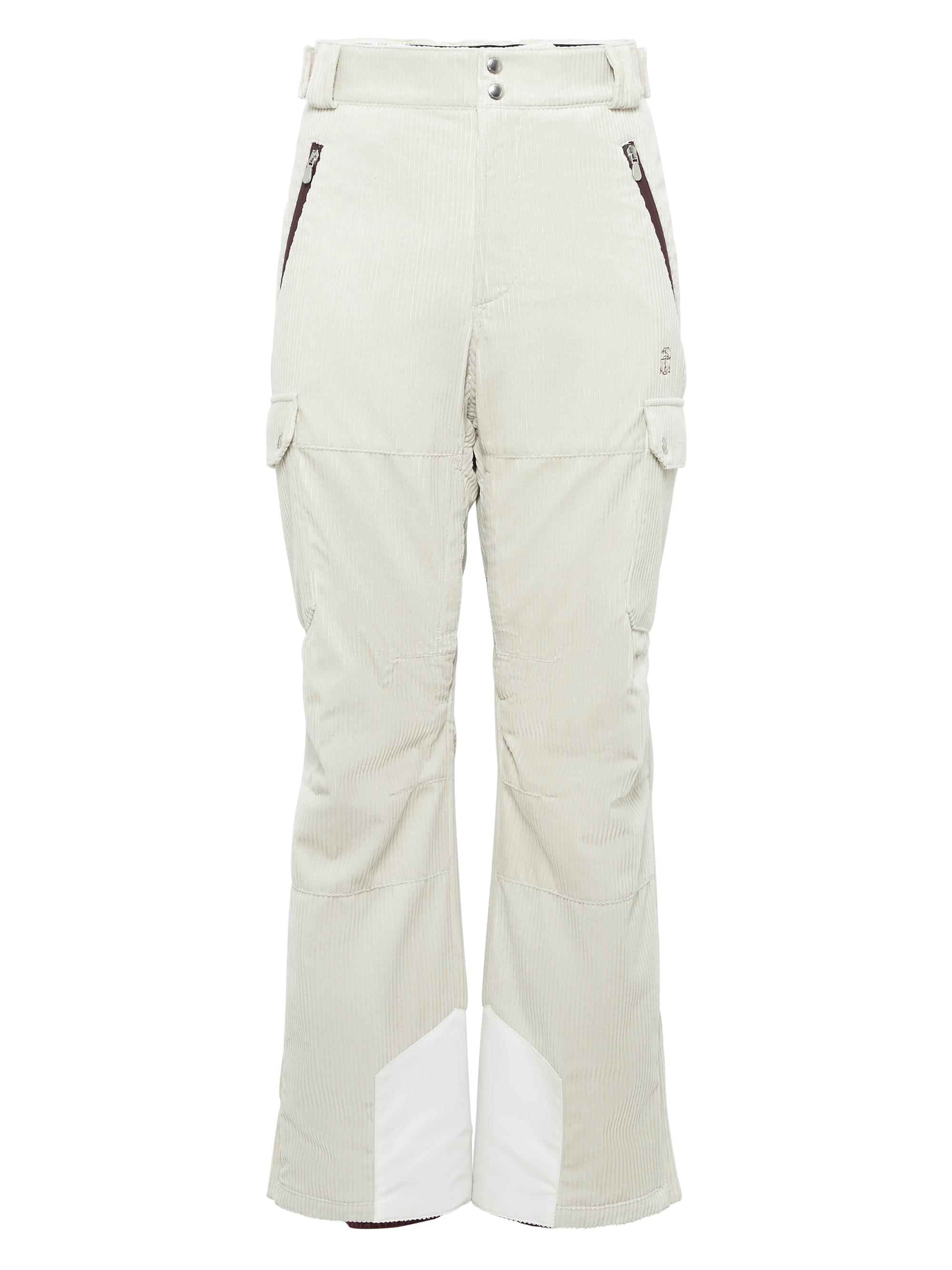 Brunello Cucinelli Men's Bonded Corduroy Mountain Trousers with Thermore Padding and Cargo Pockets - Panama