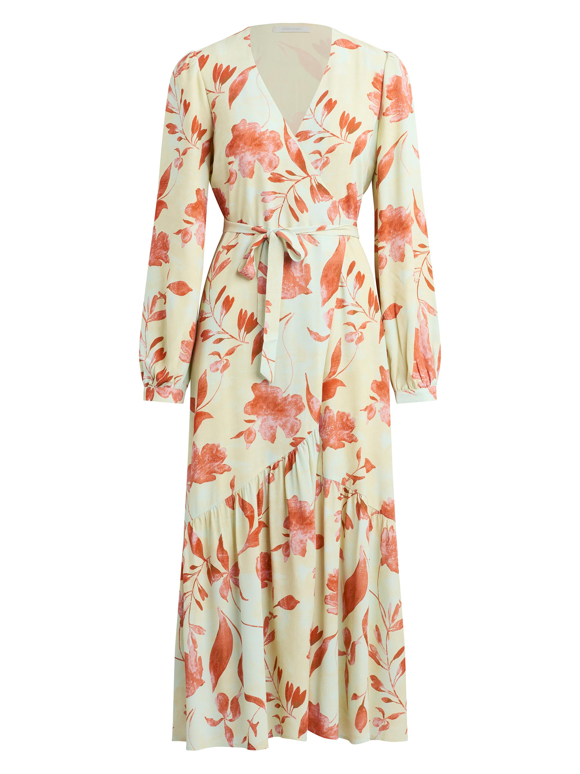 Favorite Daughter Women's The Lady Like Floral Maxi Wrap Dress - Moonbeam Floral