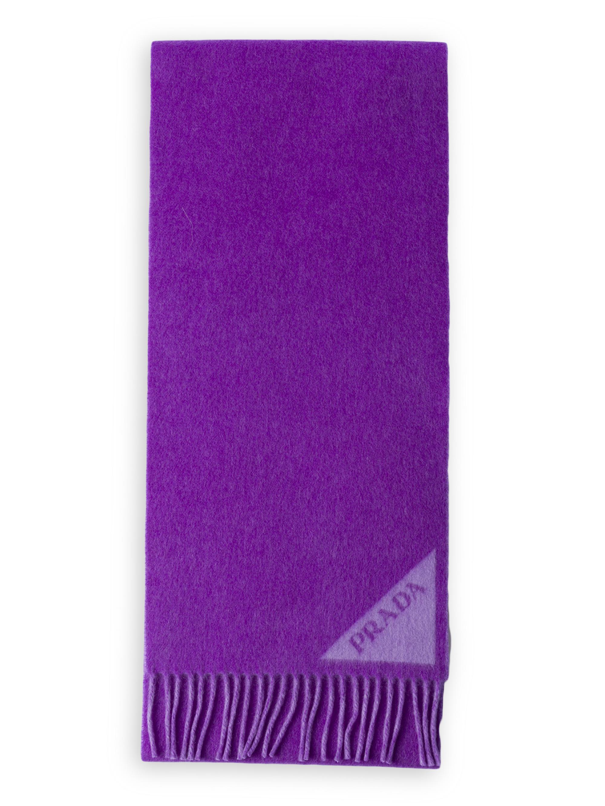 Prada Women's Double Faced Wool and Cashmere Scarf - Yellow