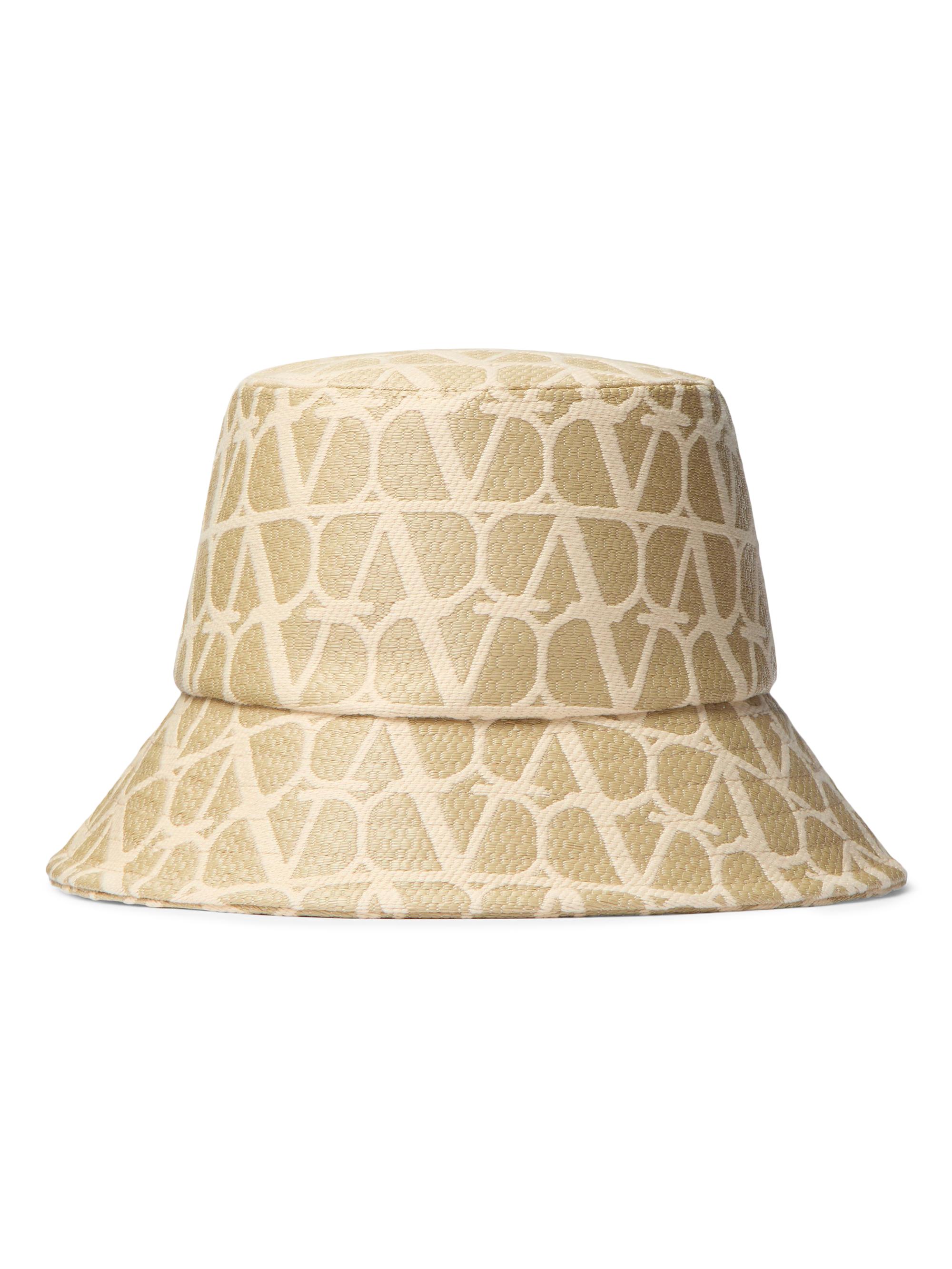 Valentino Garavani Women's Toile Iconographe Raffia Bucket Hat - Natural