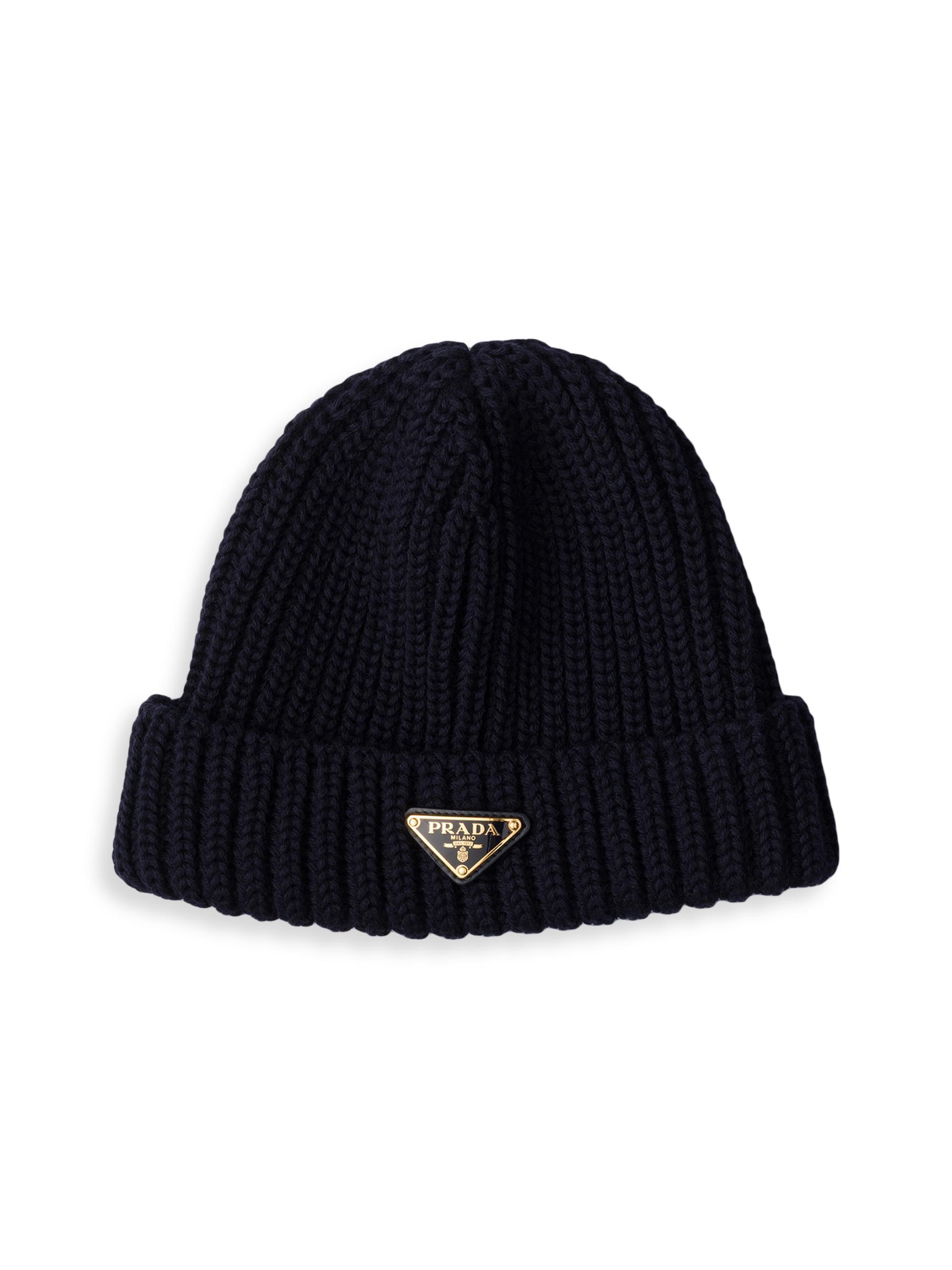 Prada Women's Wool Beanie - Blue
