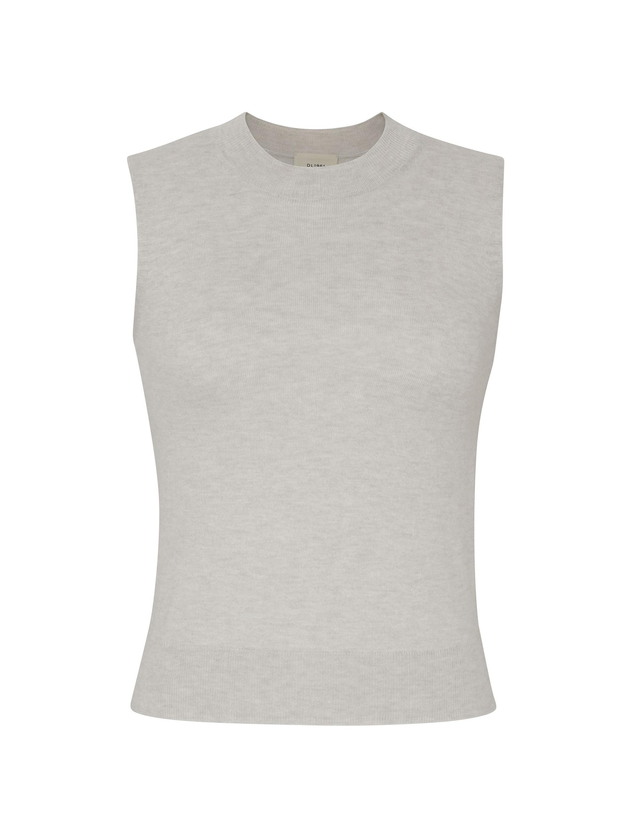 DL1961 Women's Sleeveless Knit Crewneck Top - Lather