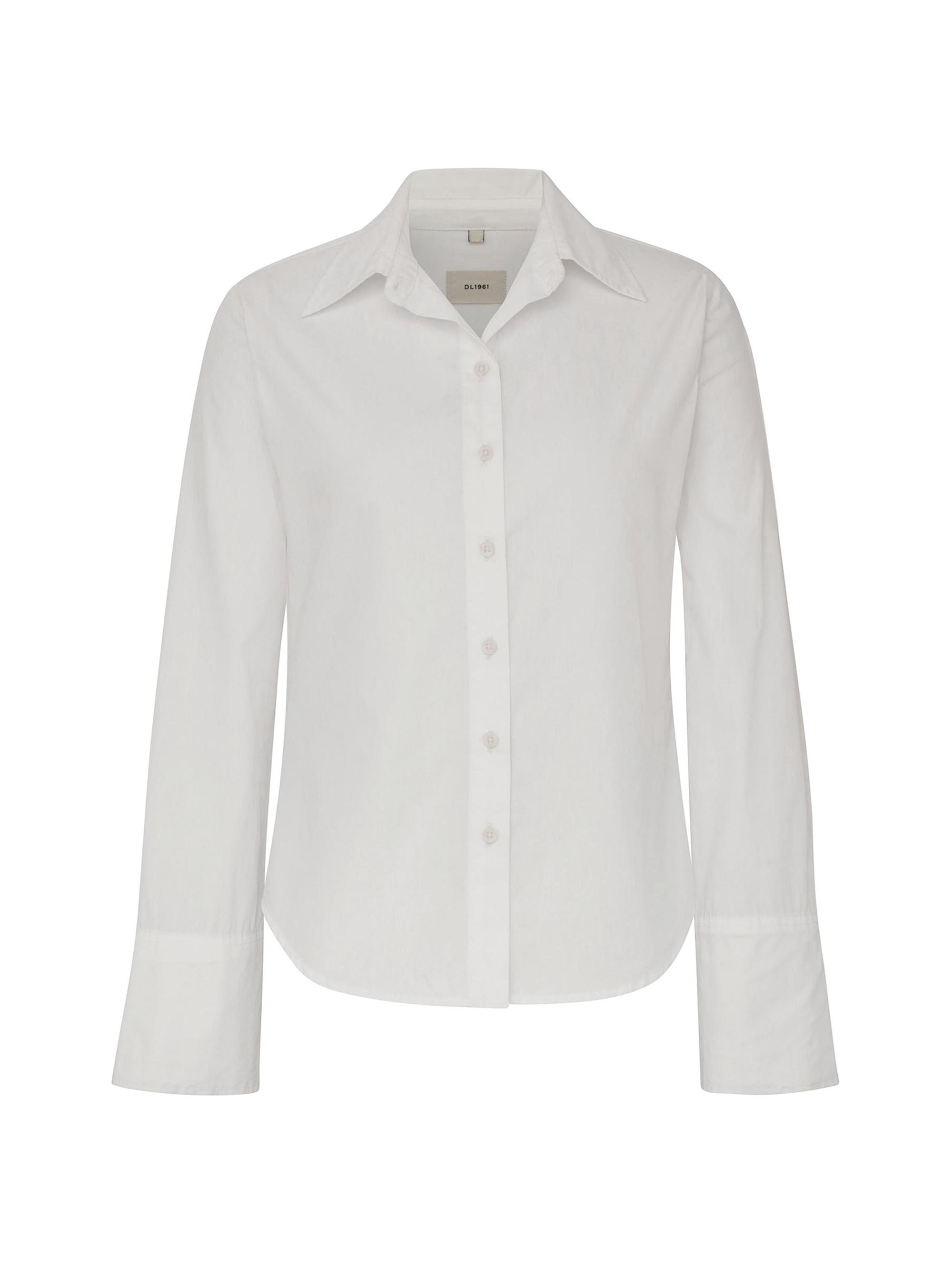 DL1961 Premium Denim Women's Lisette Shirt - White Poplin