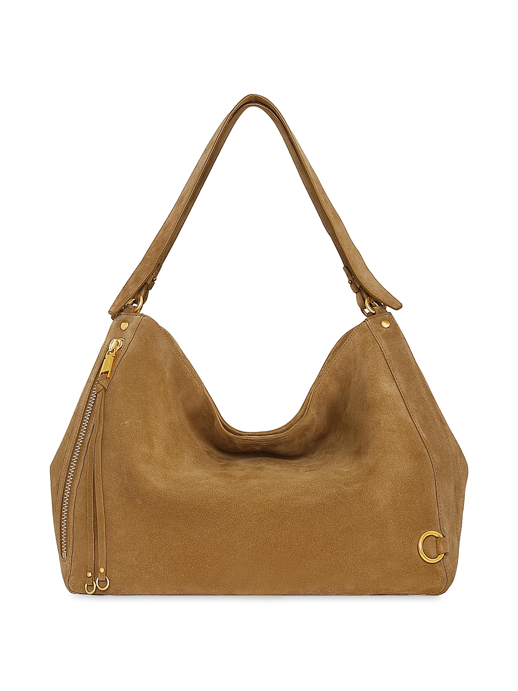 Rebecca Minkoff Women's M. A.B. Suede Carryall Shoulder Bag - Honey