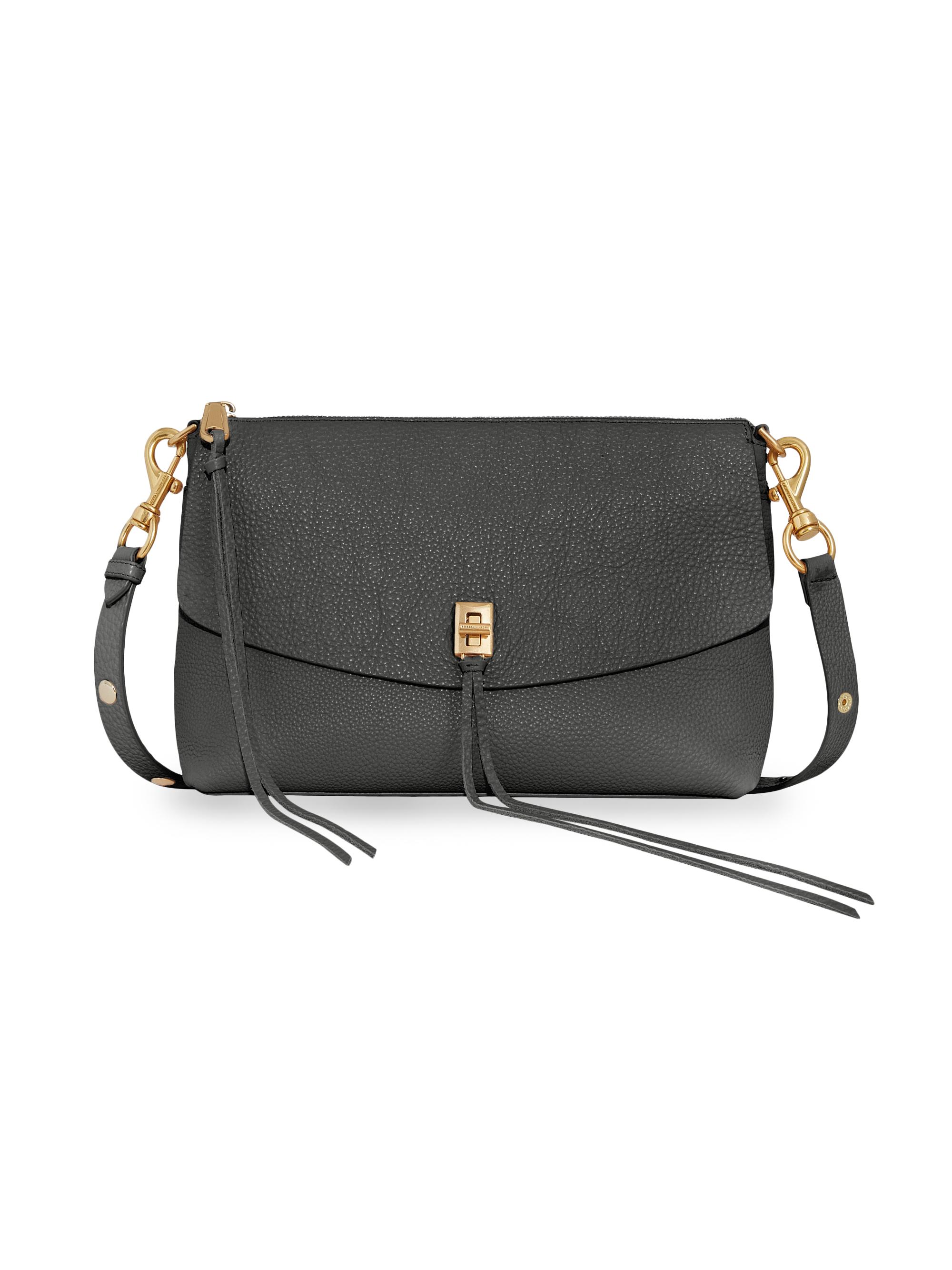 Rebecca Minkoff Women's Darren Leather Top-Zip Shoulder Bag - Shadow