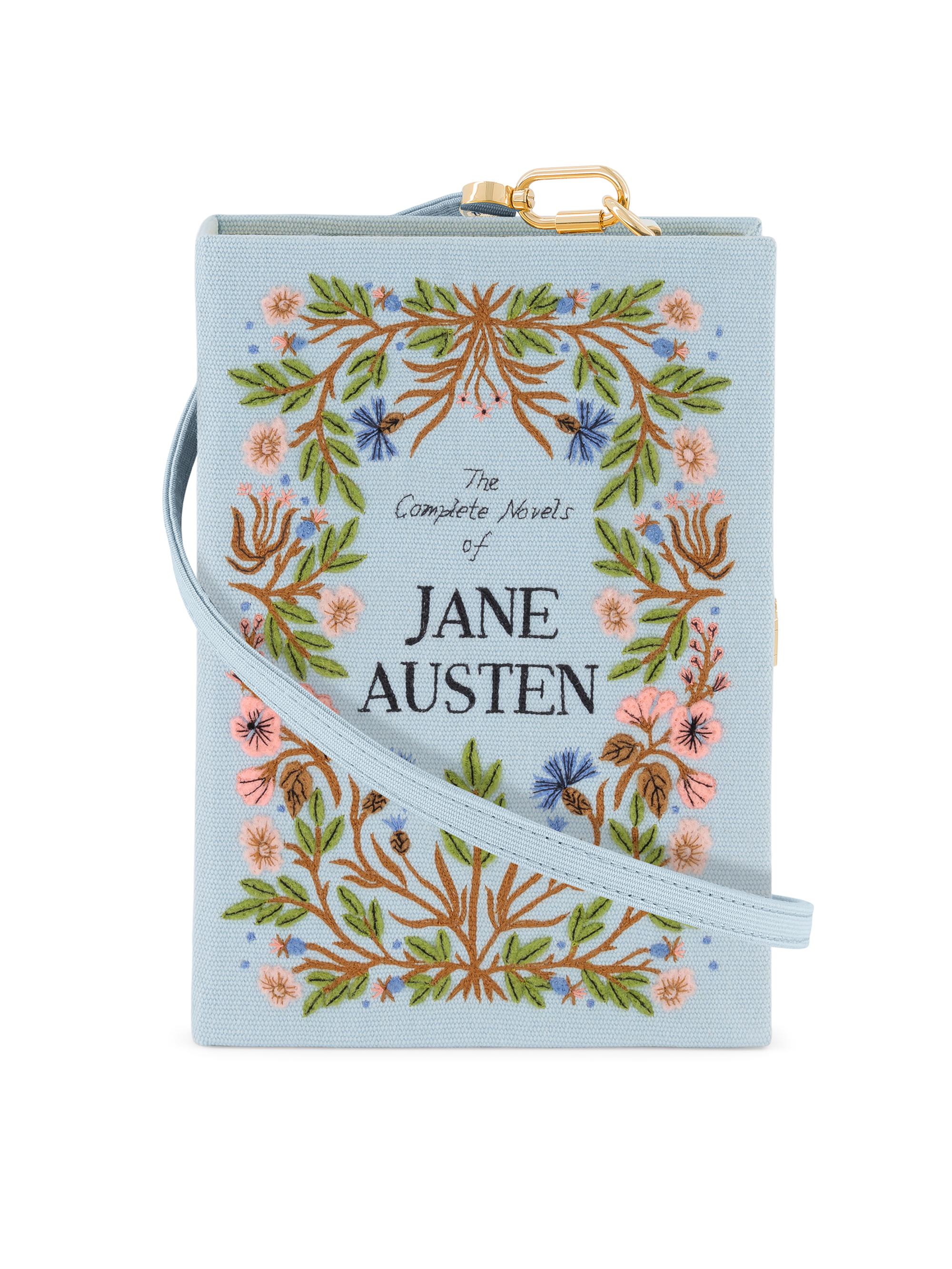 Olympia Le Tan Women's Novels of Jane Austen Embroidered Book Clutch - Blue Multi