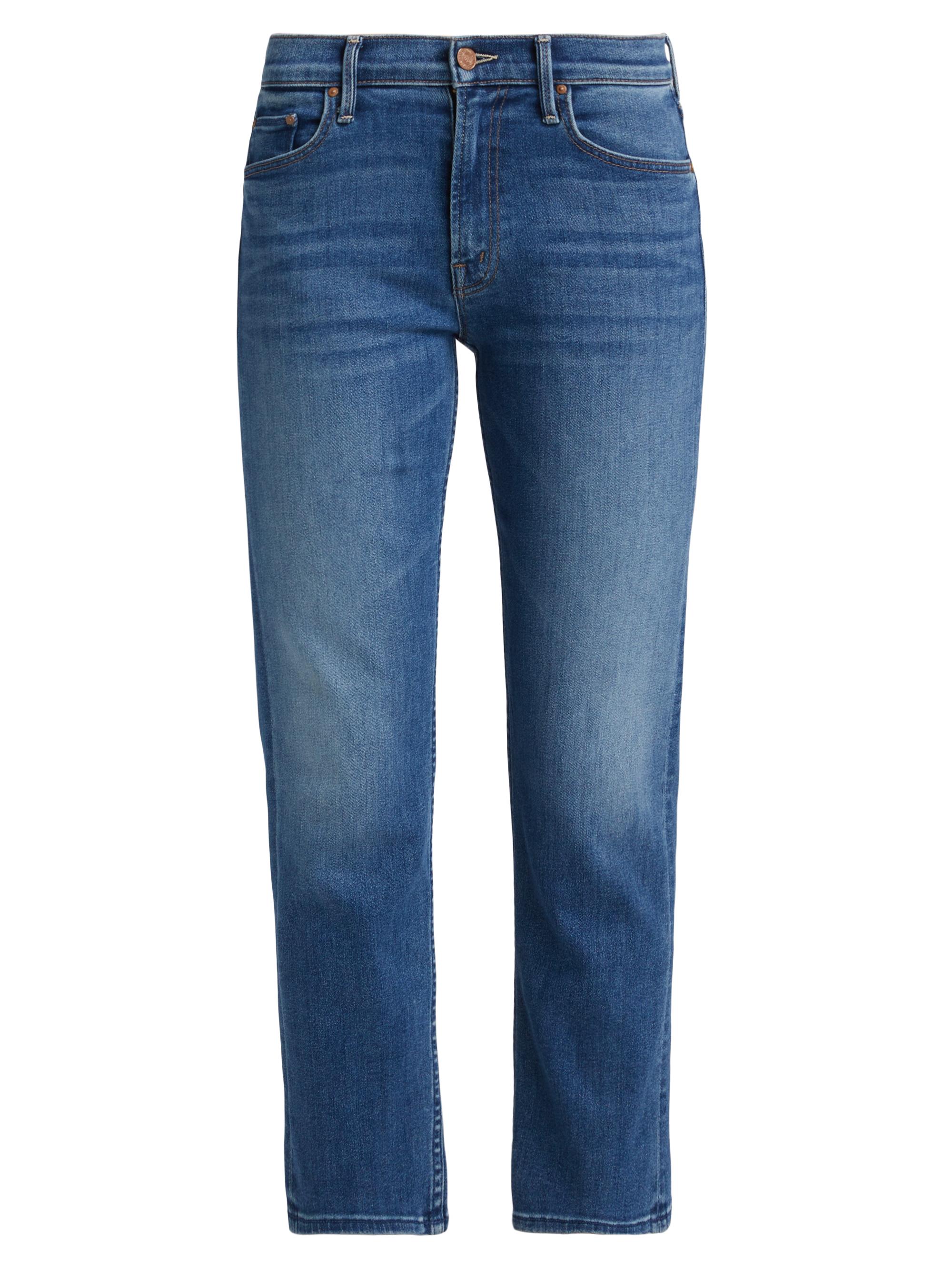 Mother The Insider Crop Step Fray Jeans | Saks Fifth Avenue