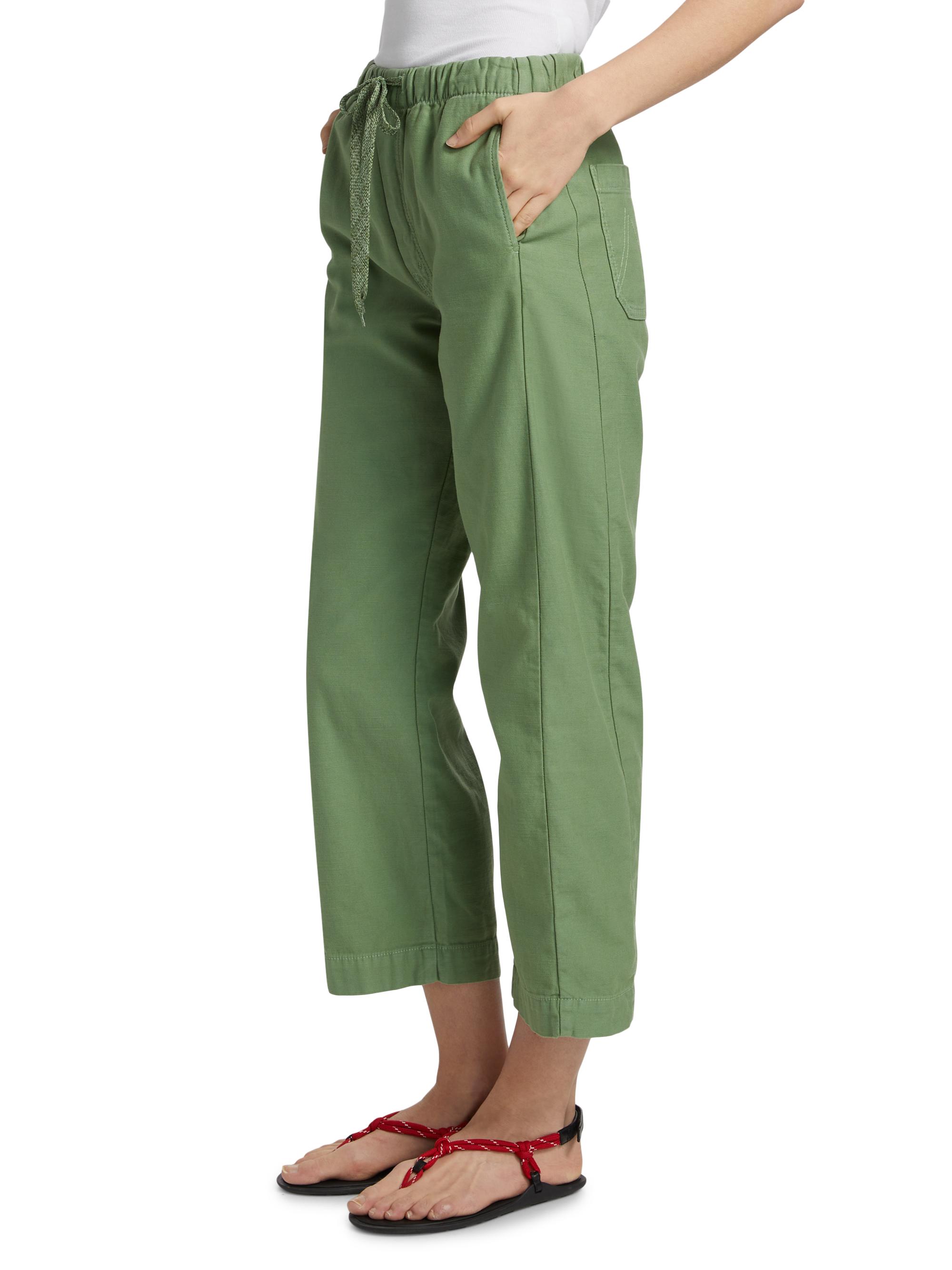 Mother The Drawn Half-Pipe Cotton Pants | Saks Fifth Avenue