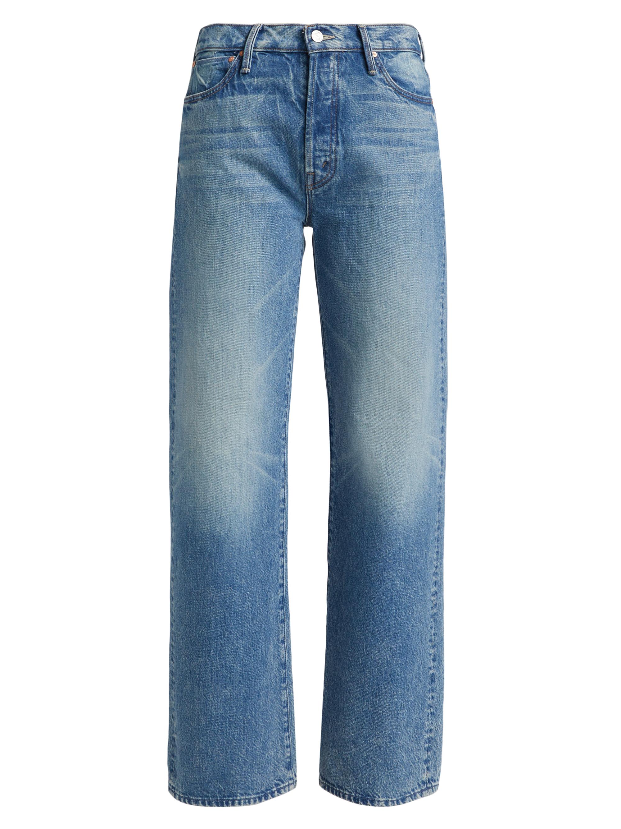 Mother Women's The Dodger Sneak High-Rise Wide-Leg Jeans - Wipeout