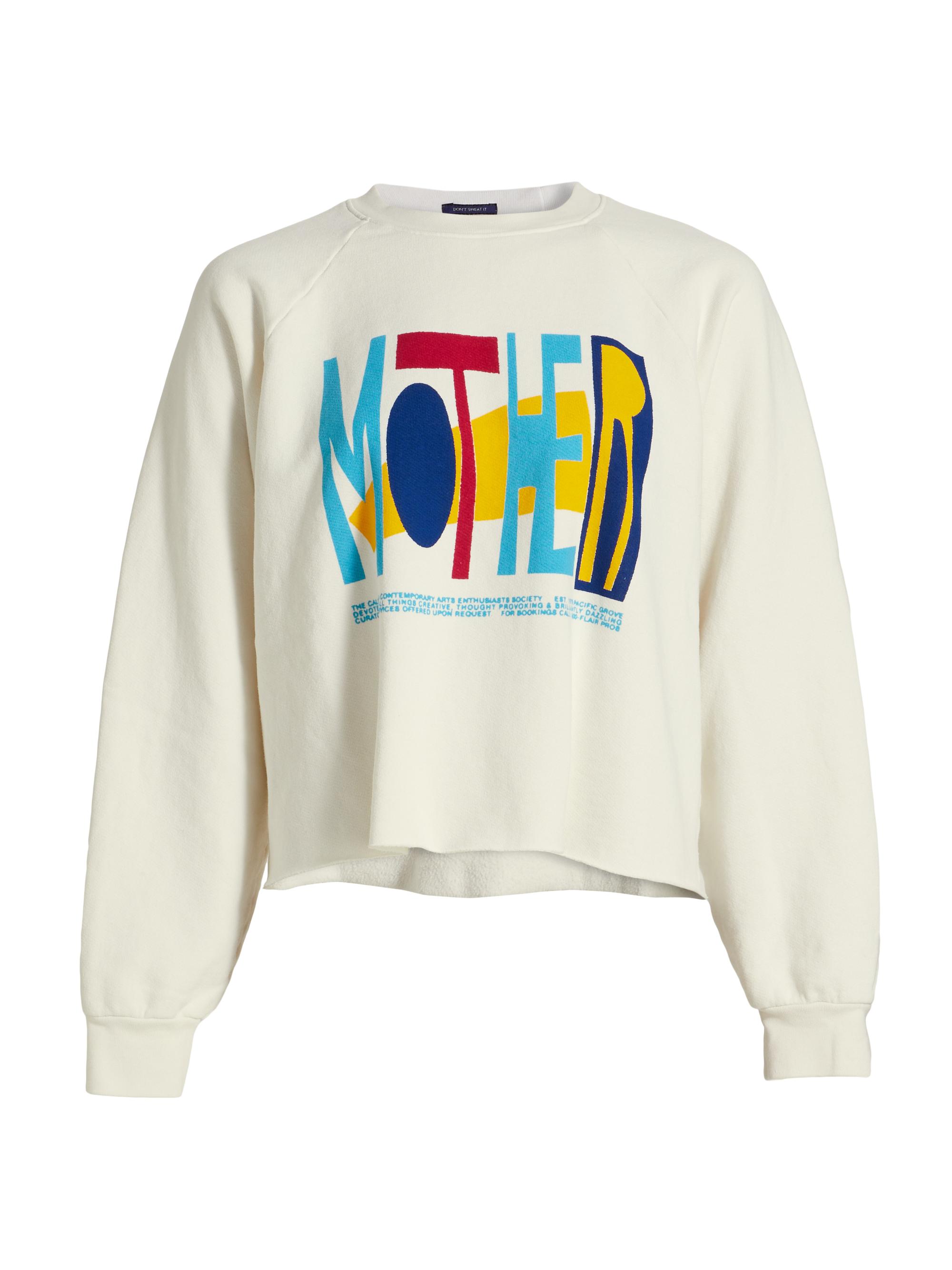Mother Women's Boost Crop Cut-Off Sweatshirt -  Arts