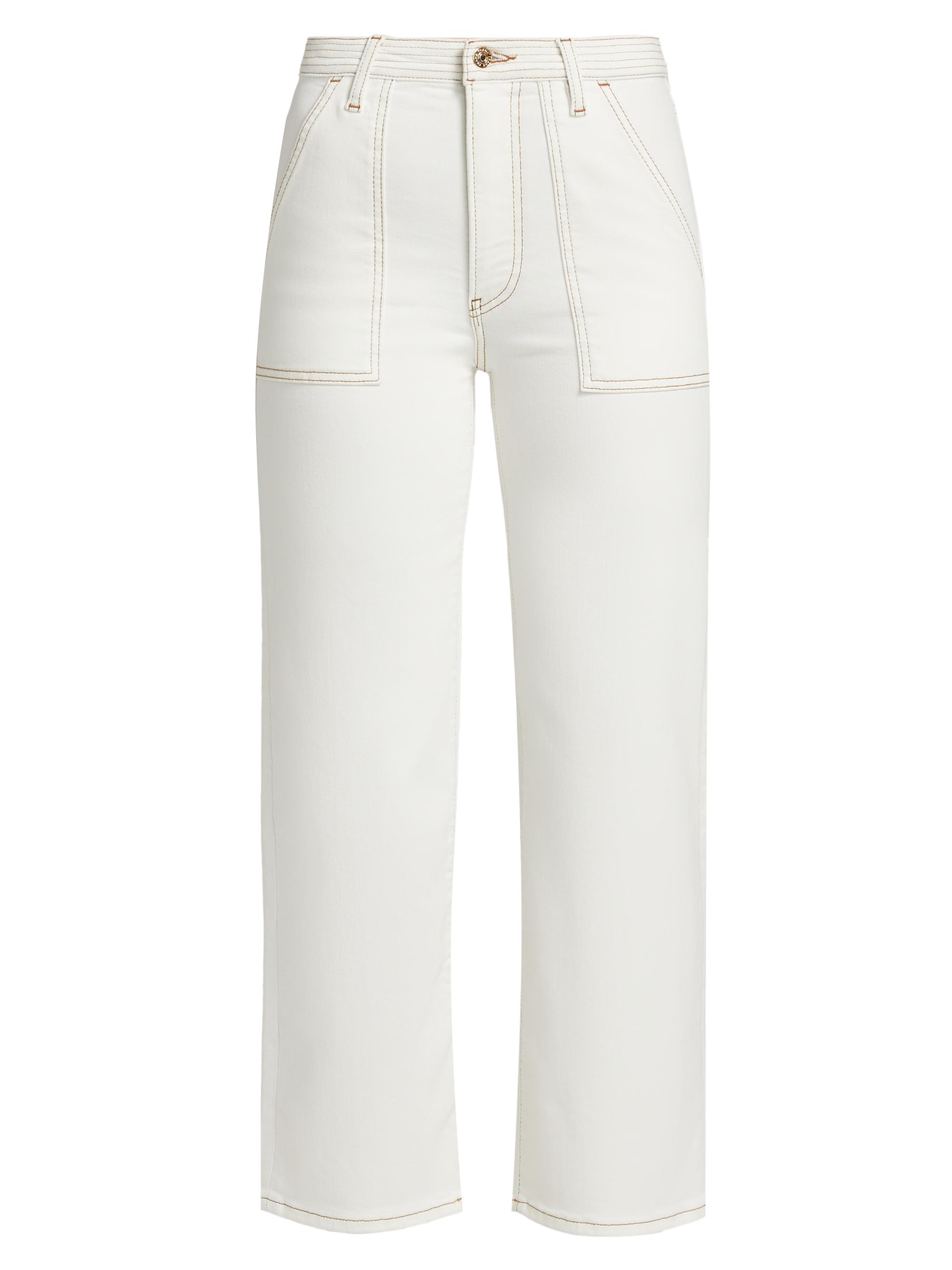 FRAME Women's The Trapunto Straight-Leg Jeans - Au Natural Clean