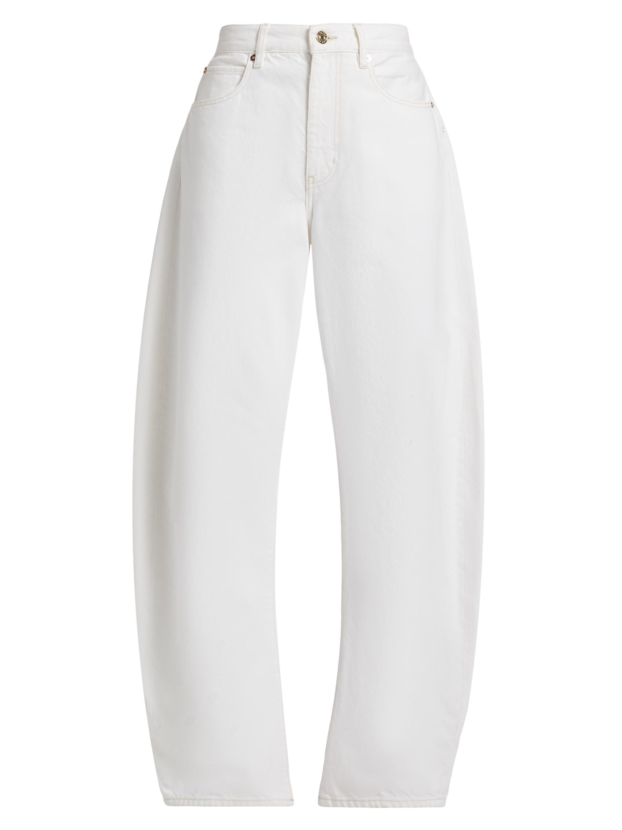 FRAME Women's The Bubble Mid-Rise Barrel Jeans - Au Natural Clean