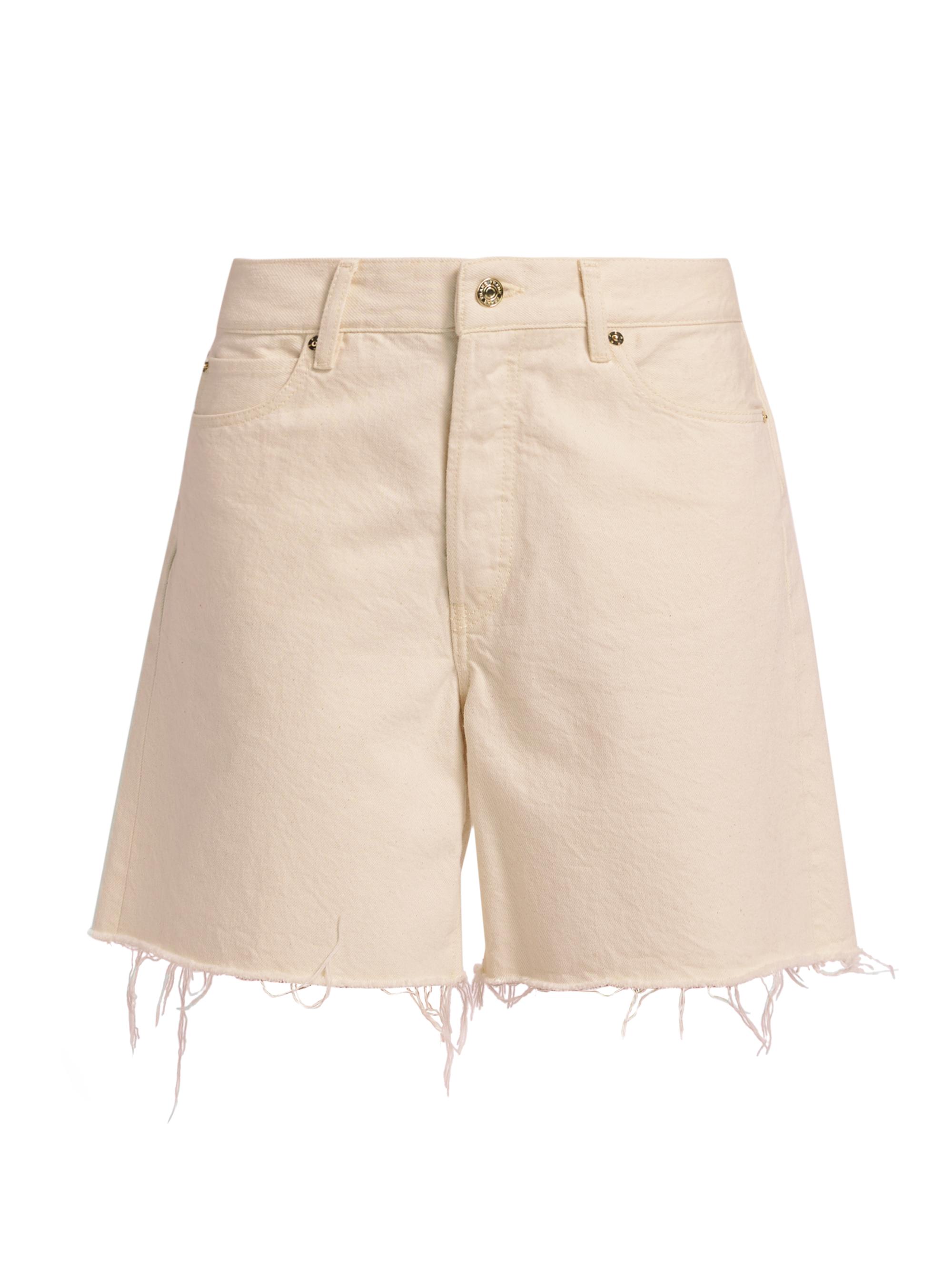 FRAME Women's The Timeless Denim Shorts - Milkshake