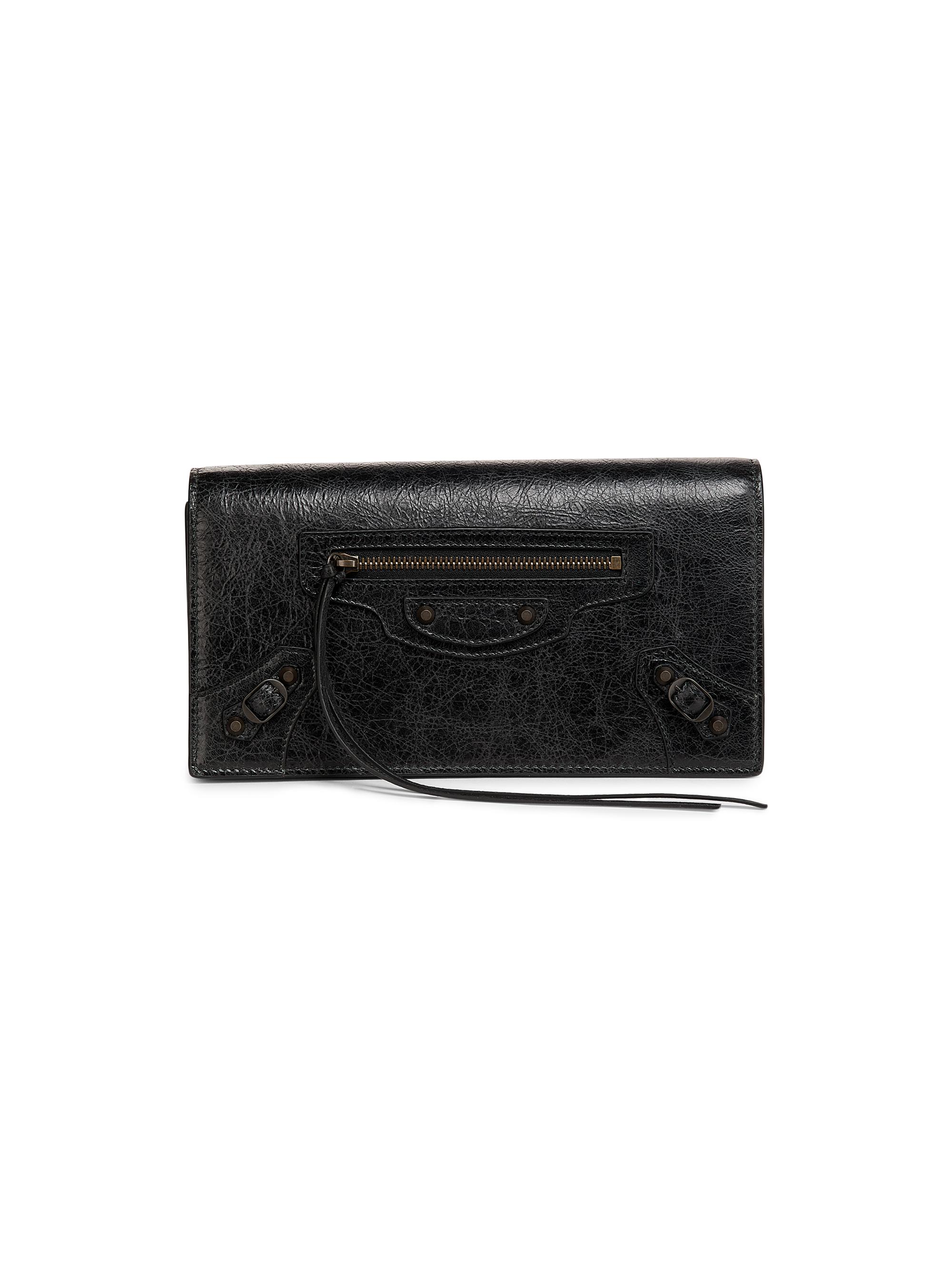 Balenciaga Women's Le City Leather Wallet - Black