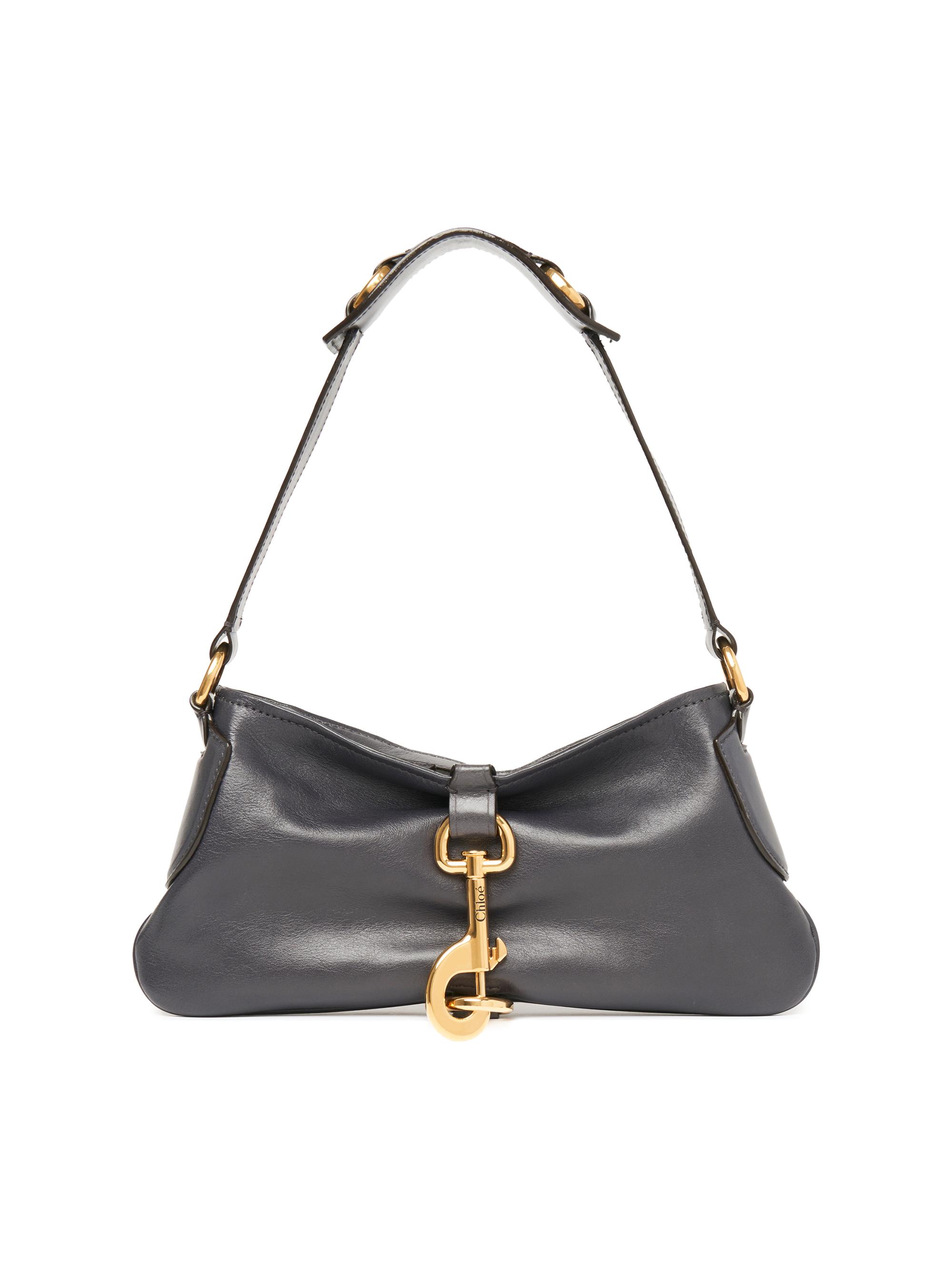 Chloé Women's Kerala 25 Leather Shoulder Bag - Black Navy