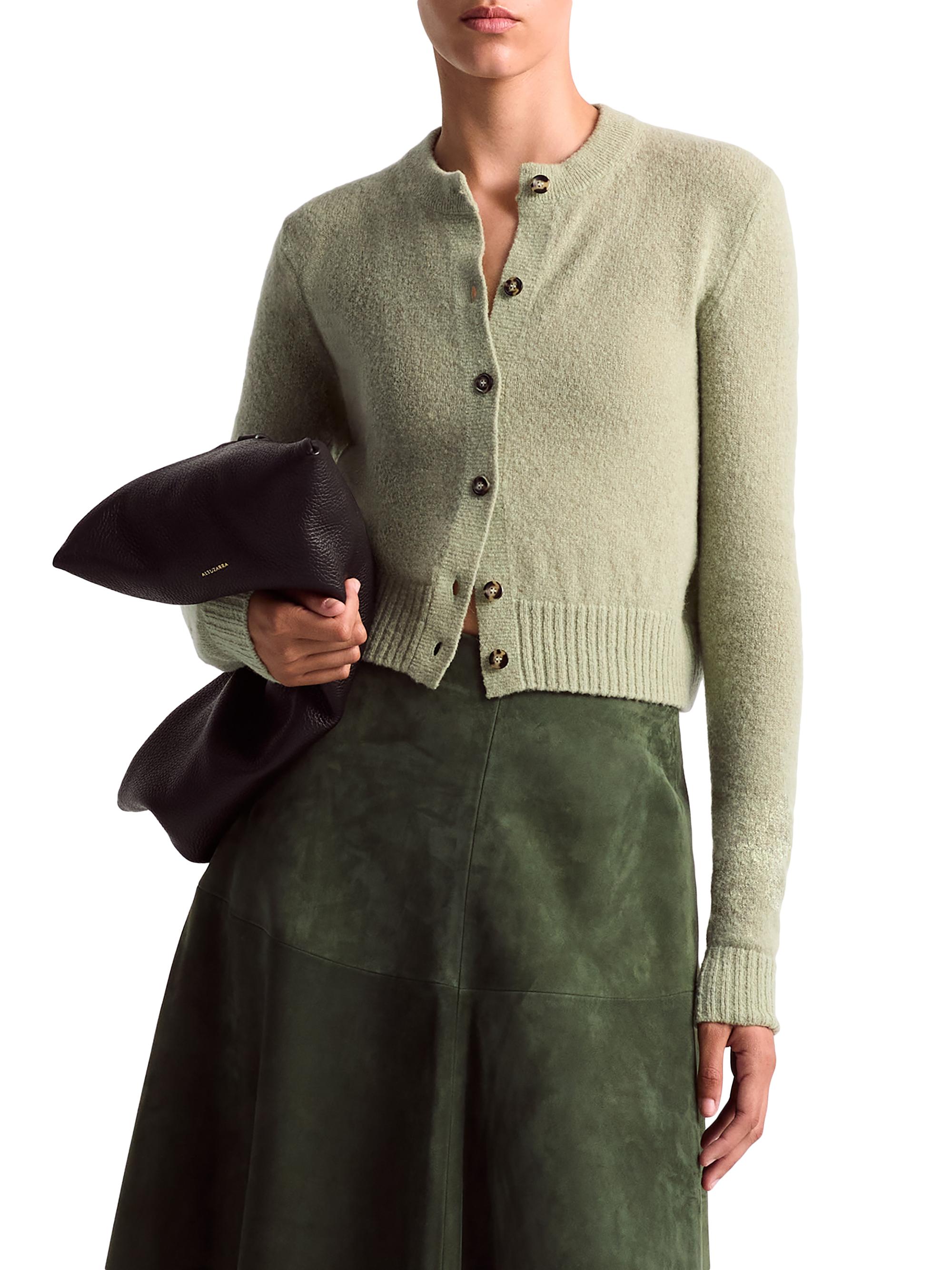 Altuzarra Women's Thea Wool Cardigan Sweater - Sea Foam