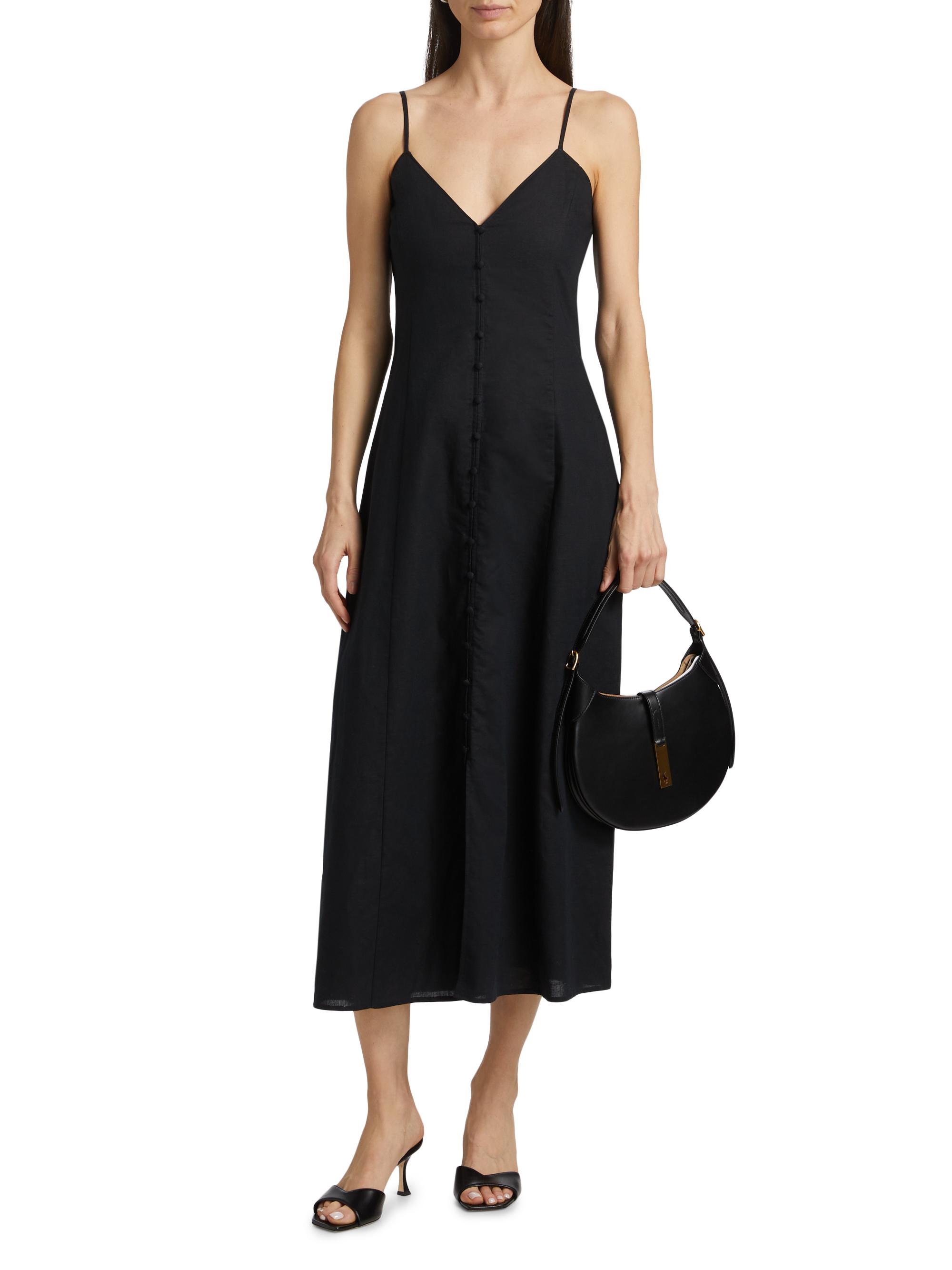 red linen strapless dress A-Lister Linen Mini Dress