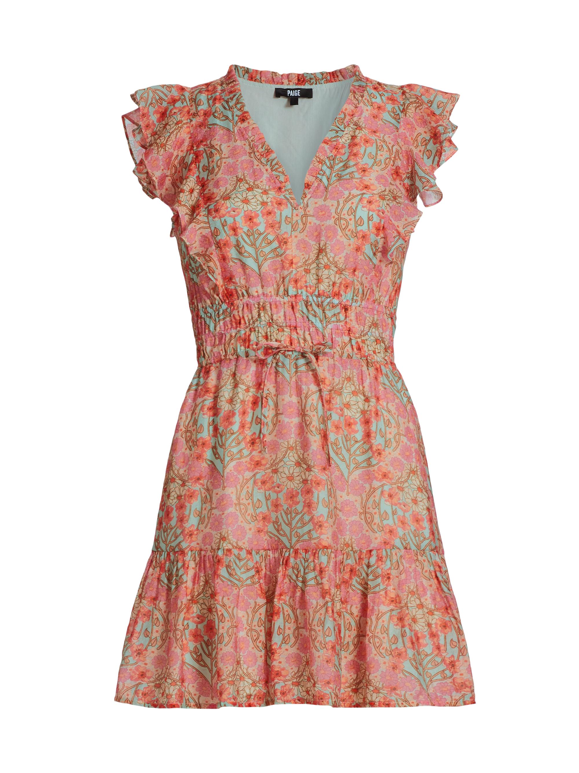 Paige Women's Muriel Floral Ruffle Minidress - Blue Bell Multi