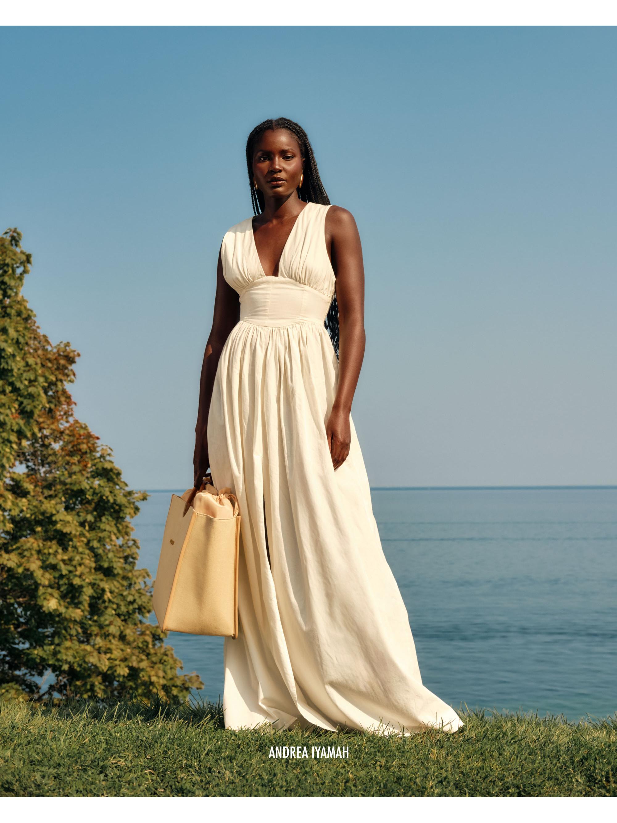 Andrea Iyamah Rexi Cotton-Blend Maxi Dress | Saks Fifth Avenue