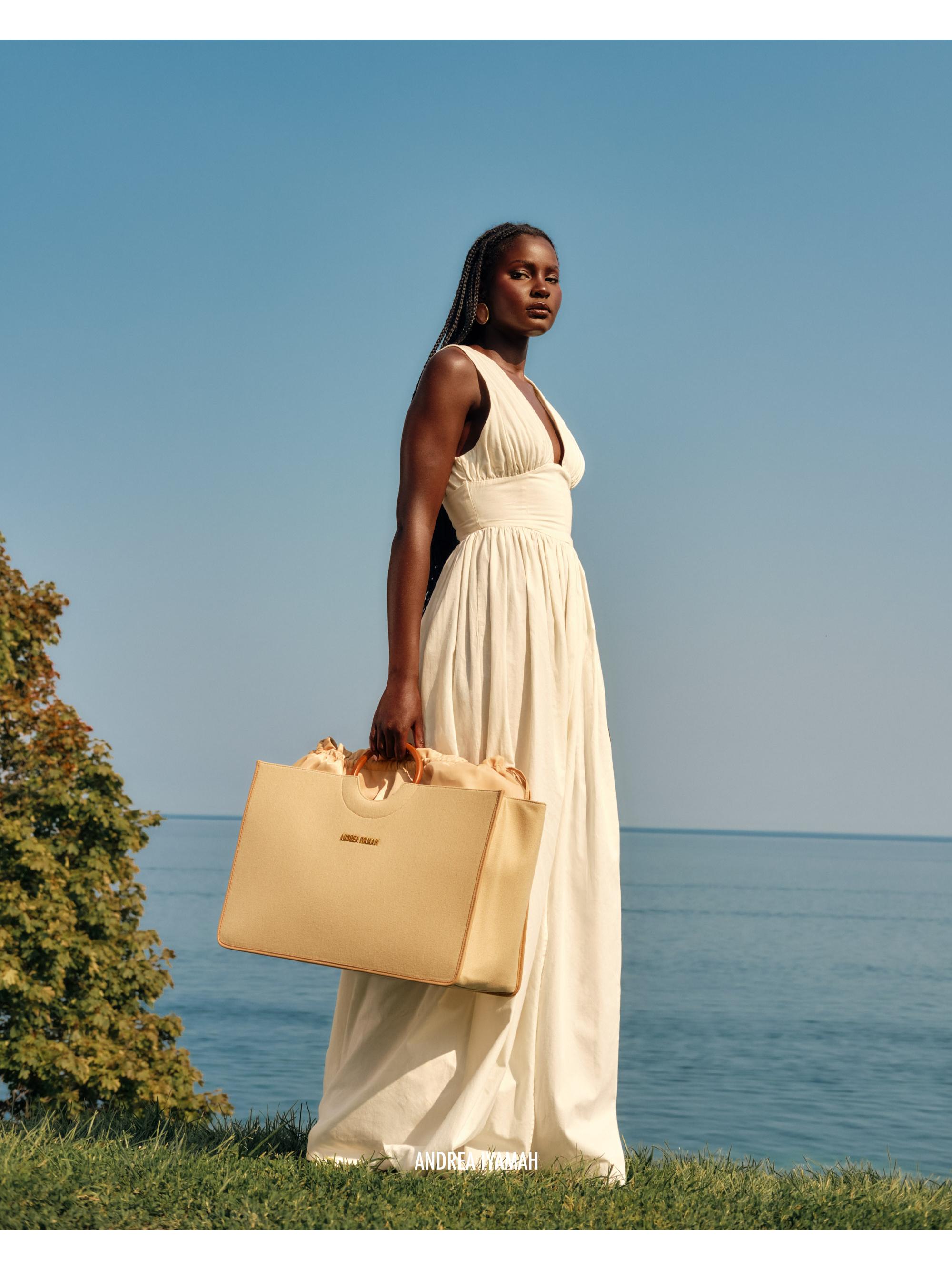 Andrea Iyamah Rexi Cotton-Blend Maxi Dress | Saks Fifth Avenue