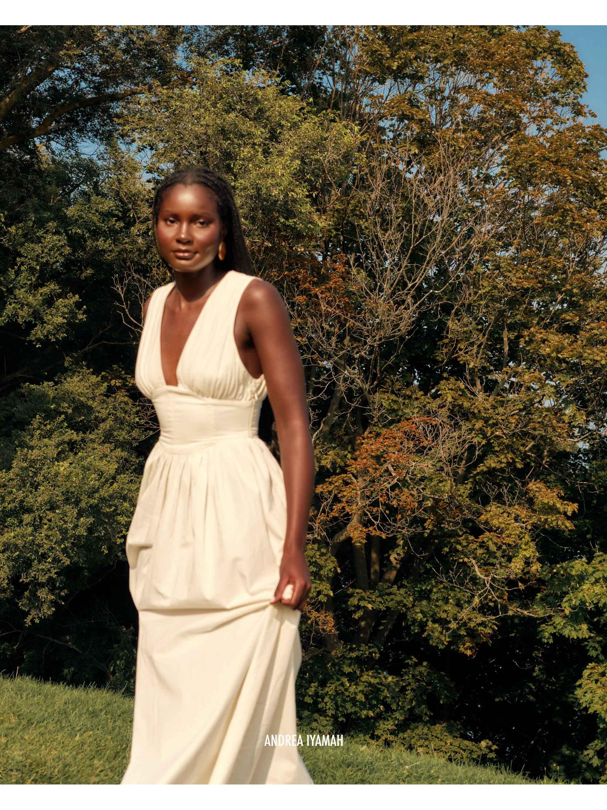 Andrea Iyamah Rexi Cotton-Blend Maxi Dress | Saks Fifth Avenue