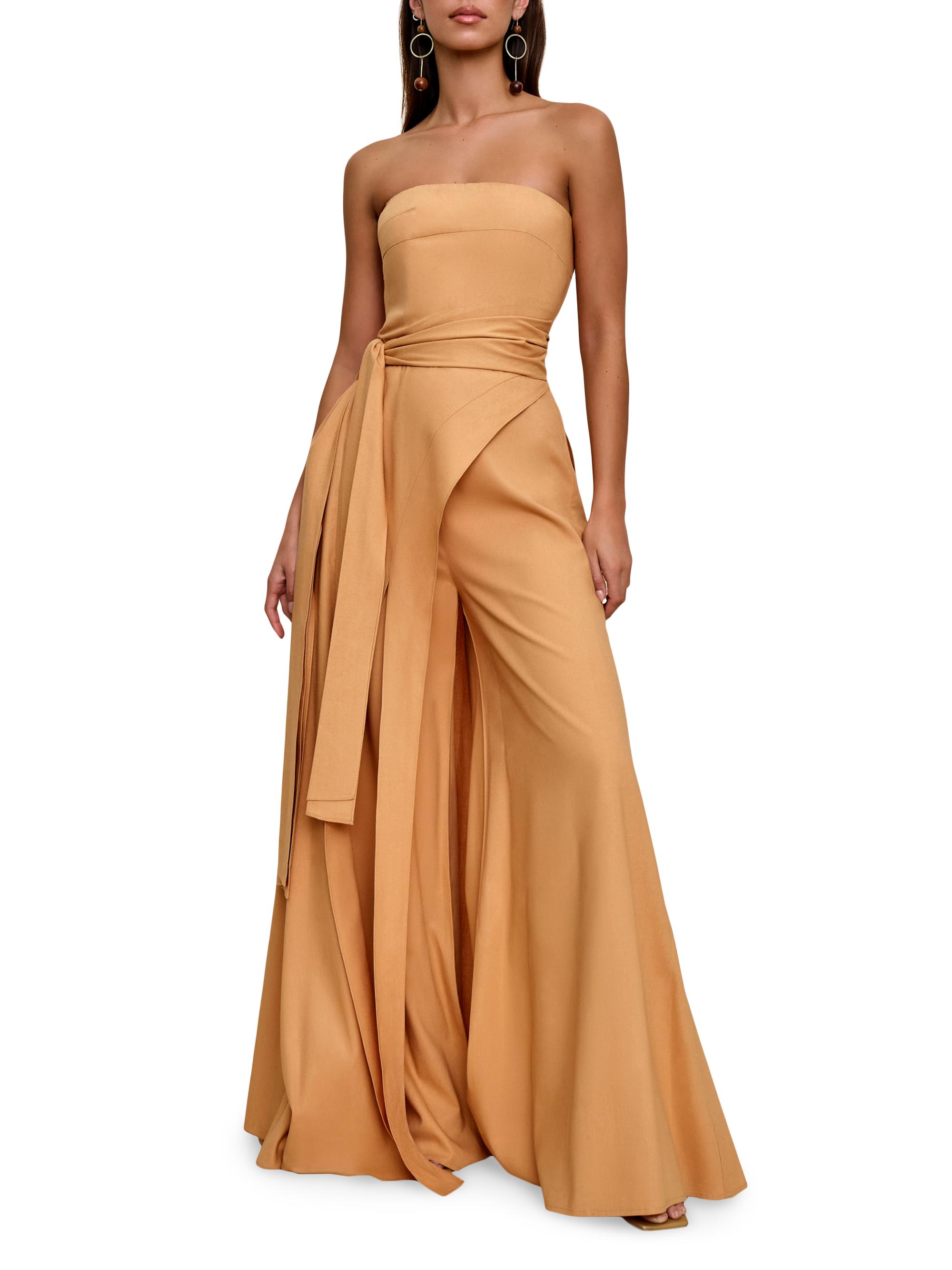 Andrea Iyamah Women's Nata Wide-Leg Pants - Mustard