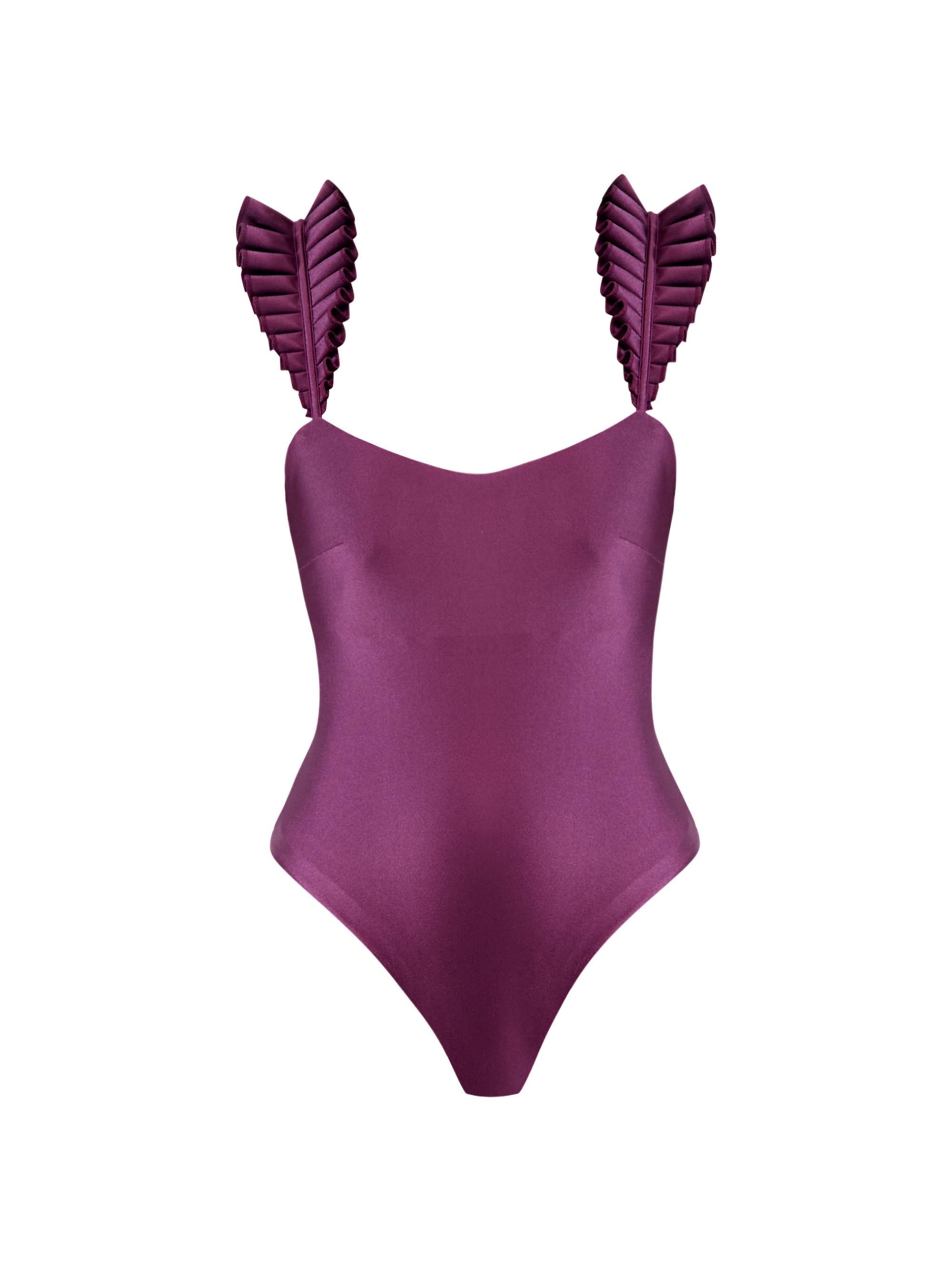 Andrea Iyamah Women's Tisi One-Piece Swimsuit - Eggplant