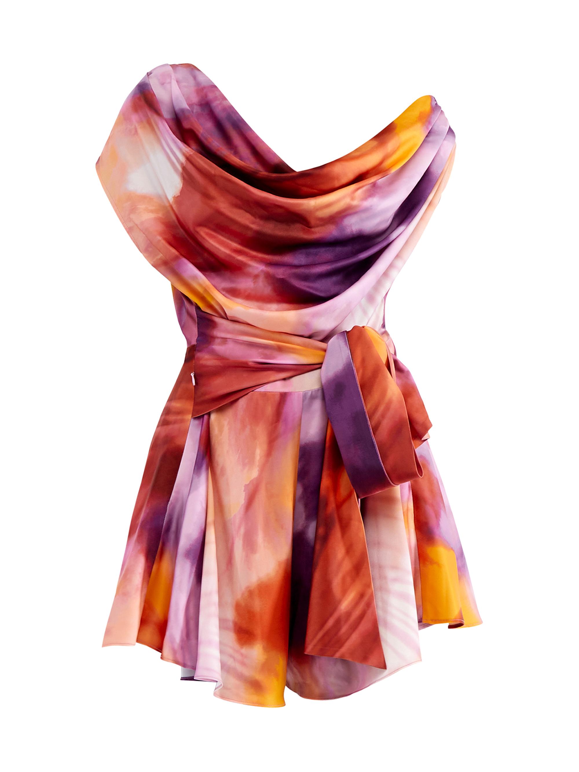 Andrea Iyamah Women's Edah Draped Printed Off-The-Shoulder Romper - Dandi Print