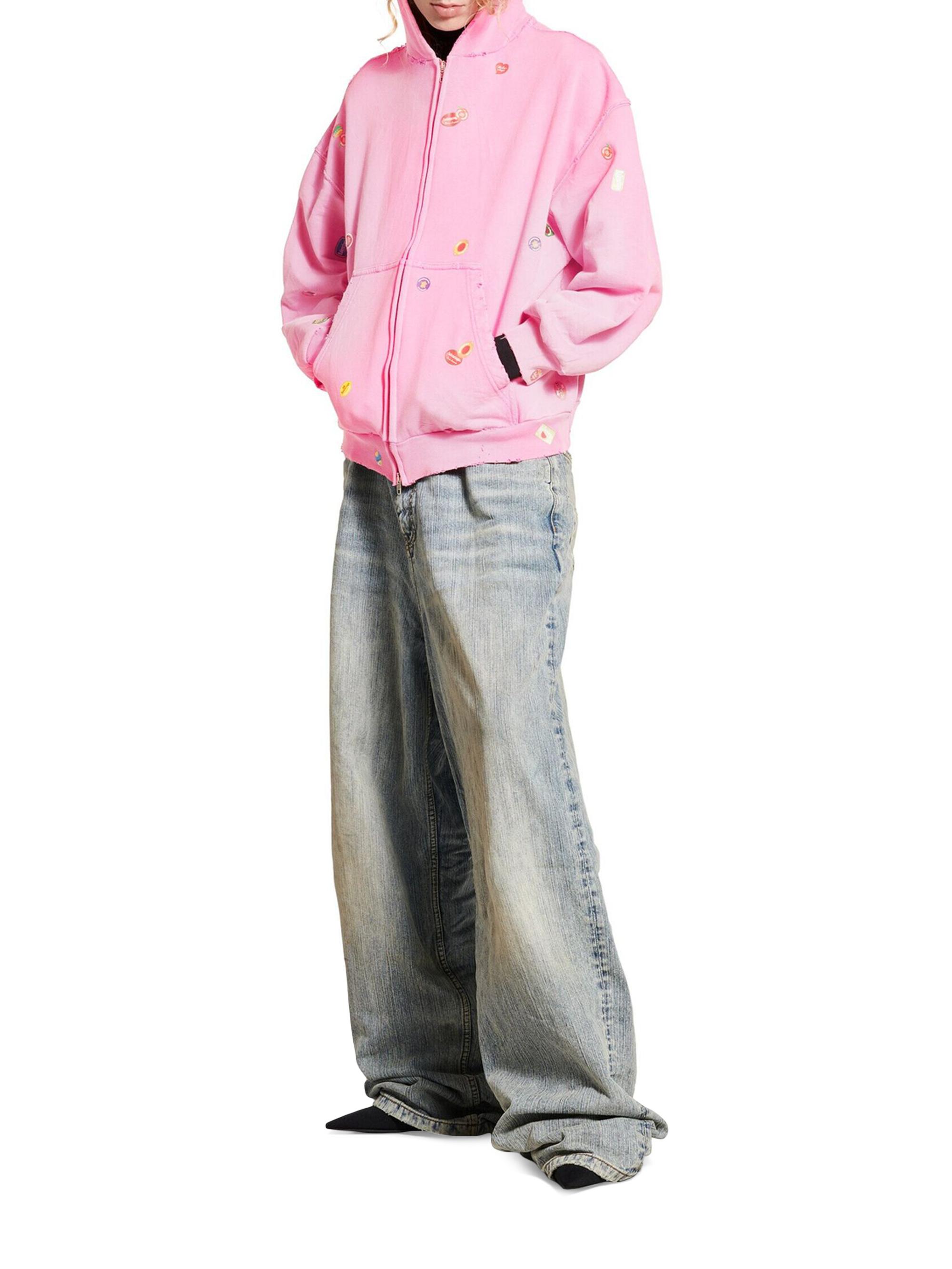 Balenciaga Fruity Zip-Up Regular Fit Hoodie | Saks Fifth Avenue