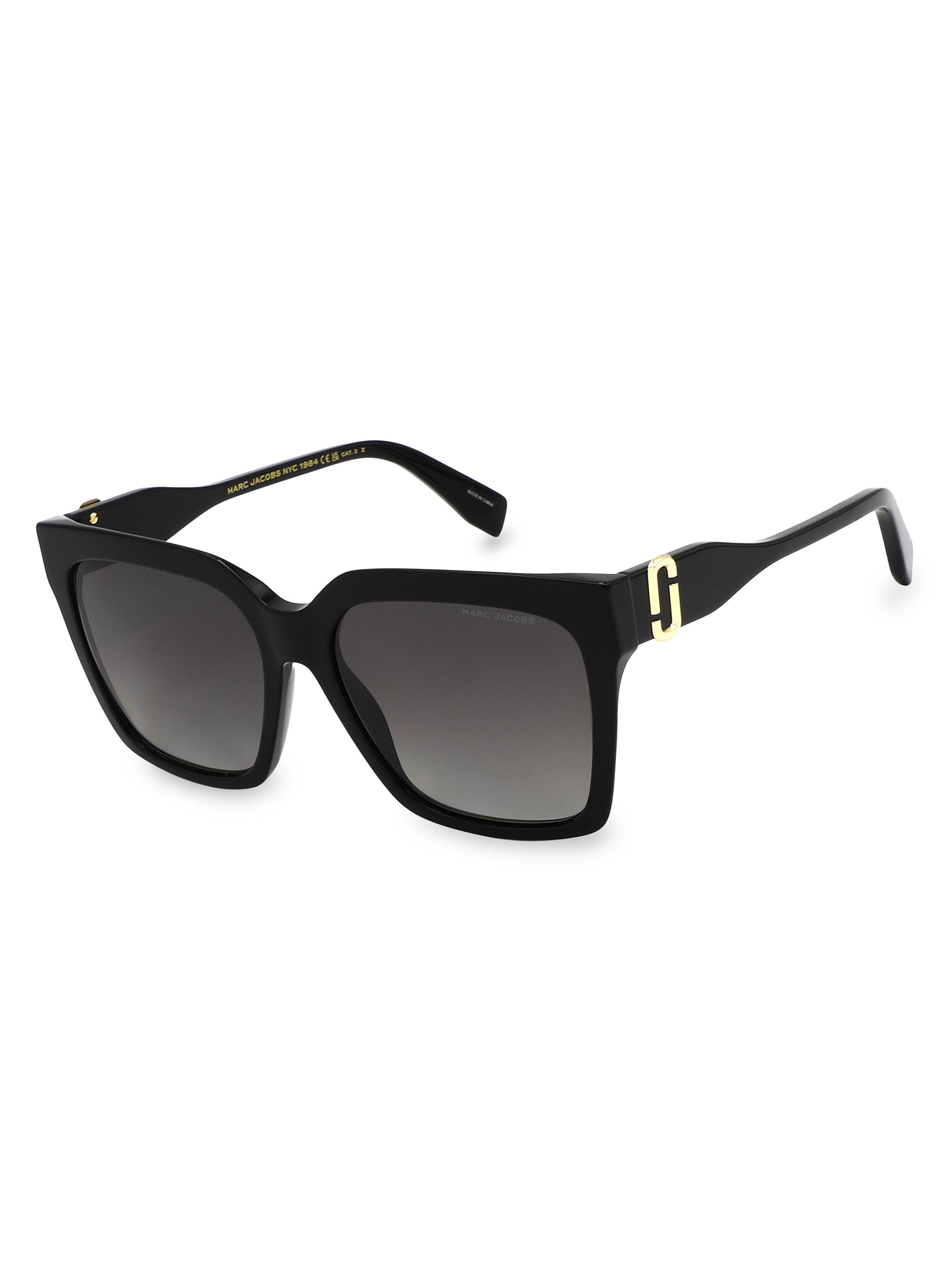 Marc Jacobs Women's Marc 57MM Square Sunglasses - Black Dark Grey