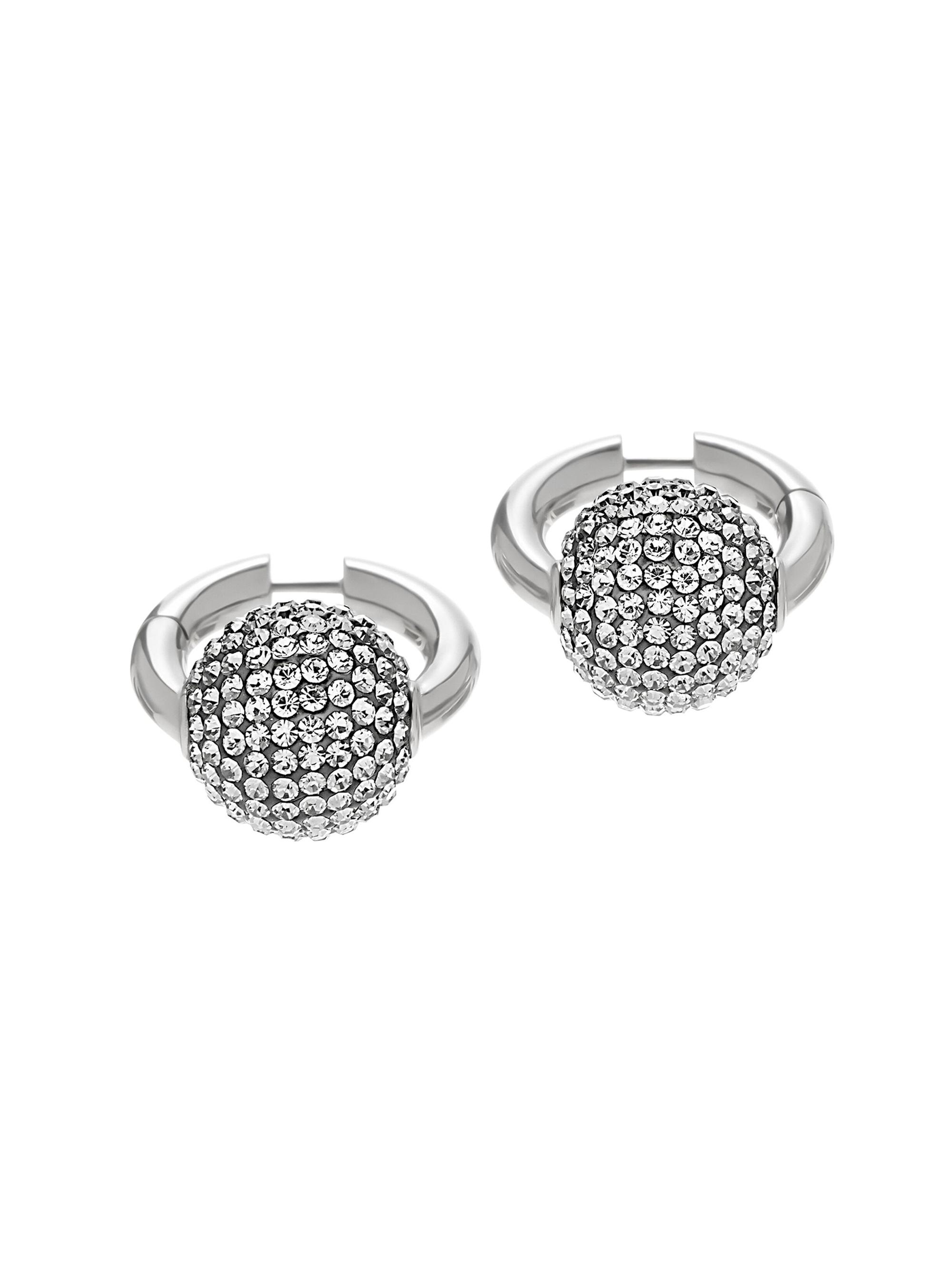 Balenciaga Women's Quantum Earrings - Silver