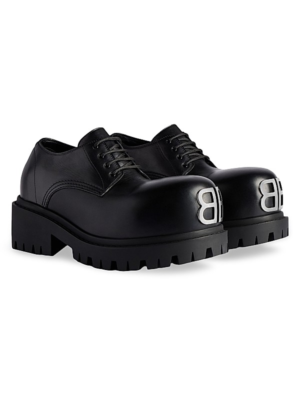 Shop Balenciaga Stomper Derby Shoes | Saks Fifth Avenue Shop Balenciaga Stomper Derby Shoes | Saks Fifth Avenue