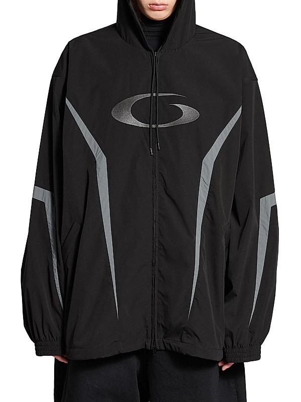 Shop Balenciaga Loop Sports Icon Large Tracksuit Jacket Shop Balenciaga Loop Sports Icon Large Tracksuit Jacket