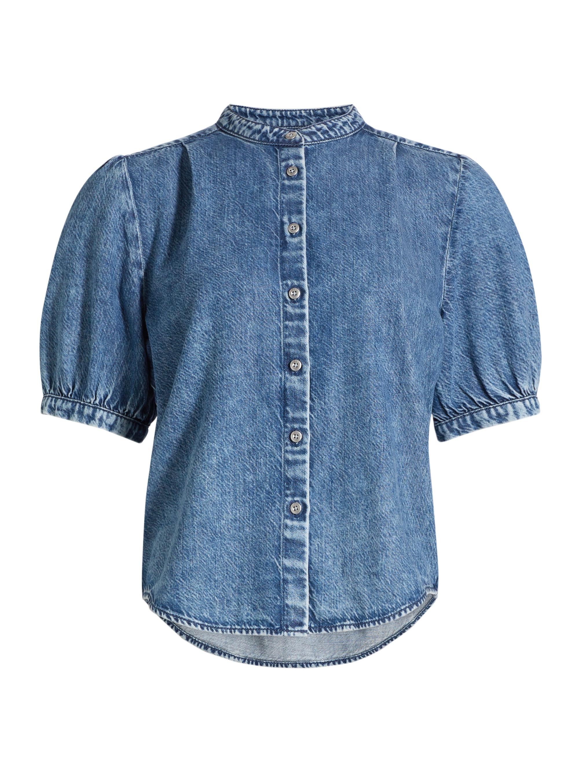 らむ ページ Frame The Billow Sleeve Denim Shirt | Saks Fifth Avenue