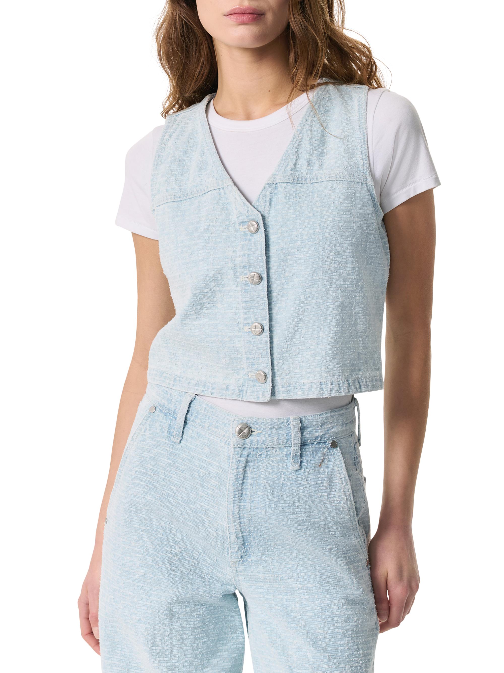 rag & bone Juliana Tweed Button-Front Vest | Saks Fifth Avenue