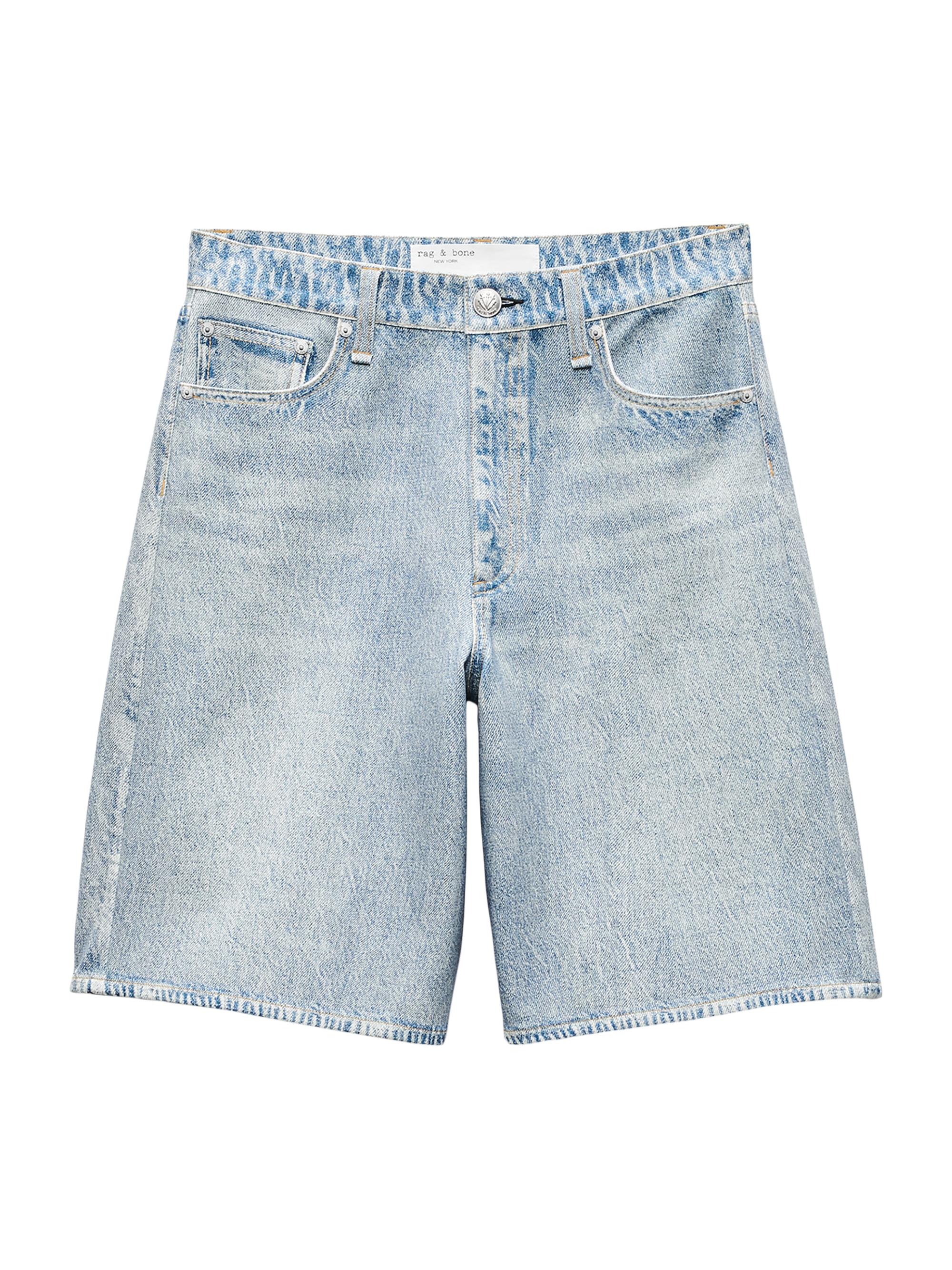 rag & bone Women's rb Miramar Mckenna Ponte Denim-Print Shorts - Seaside