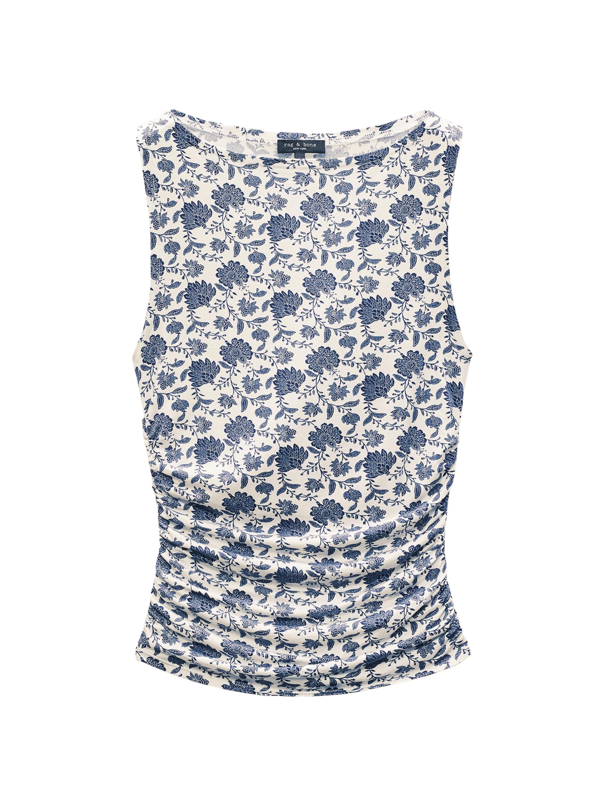 rag & bone Women's Luca Floral Shirred Tank - Salute Multi