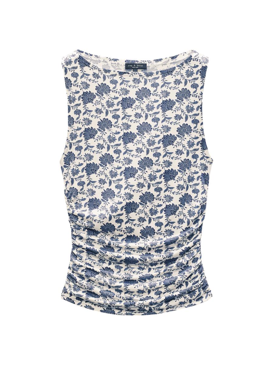Rag & Bone Women's Luca Floral Shirred Tank
