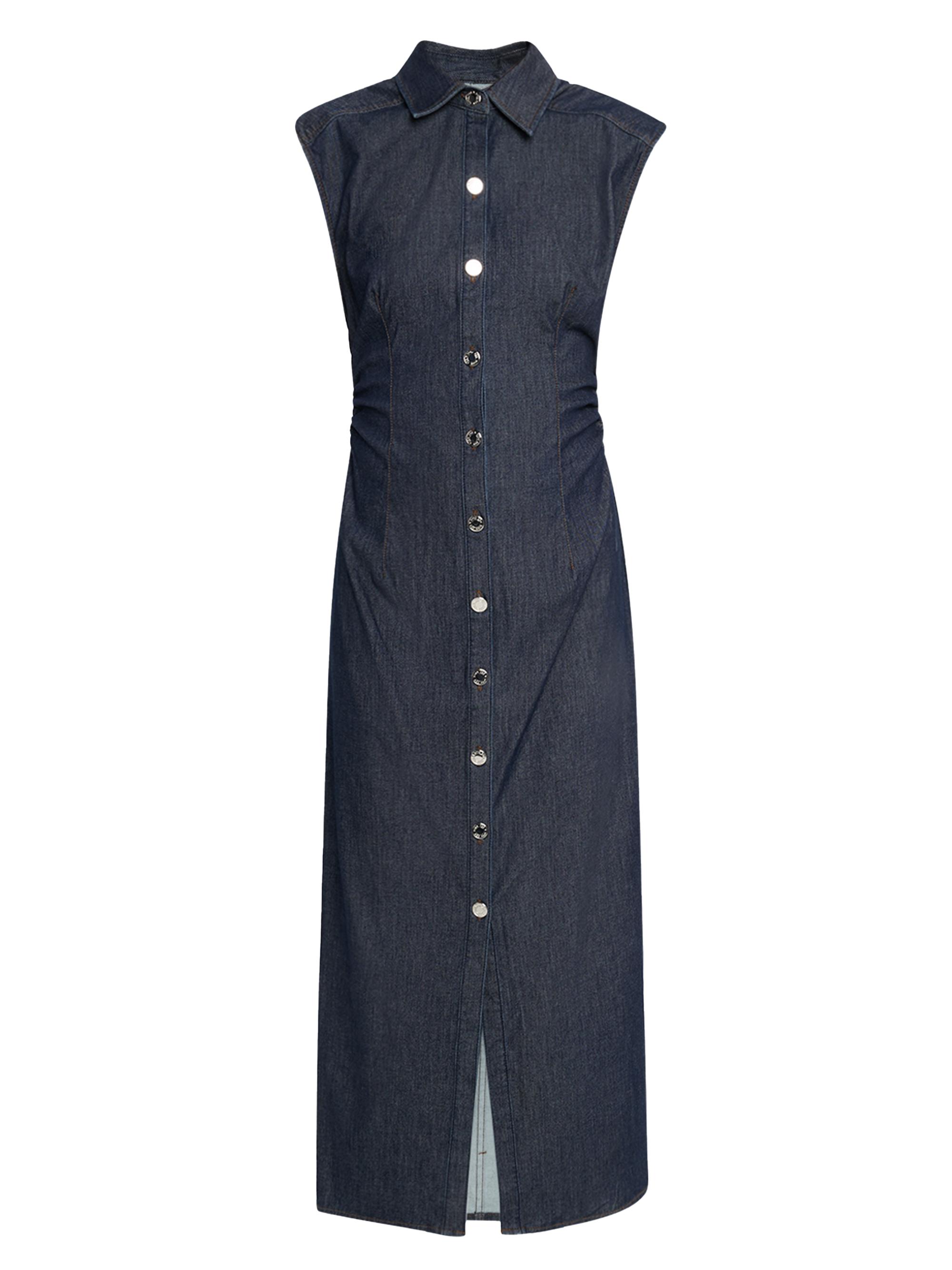 rag & bone Women's Airflex Leah Denim Midi-Dress - Rinse