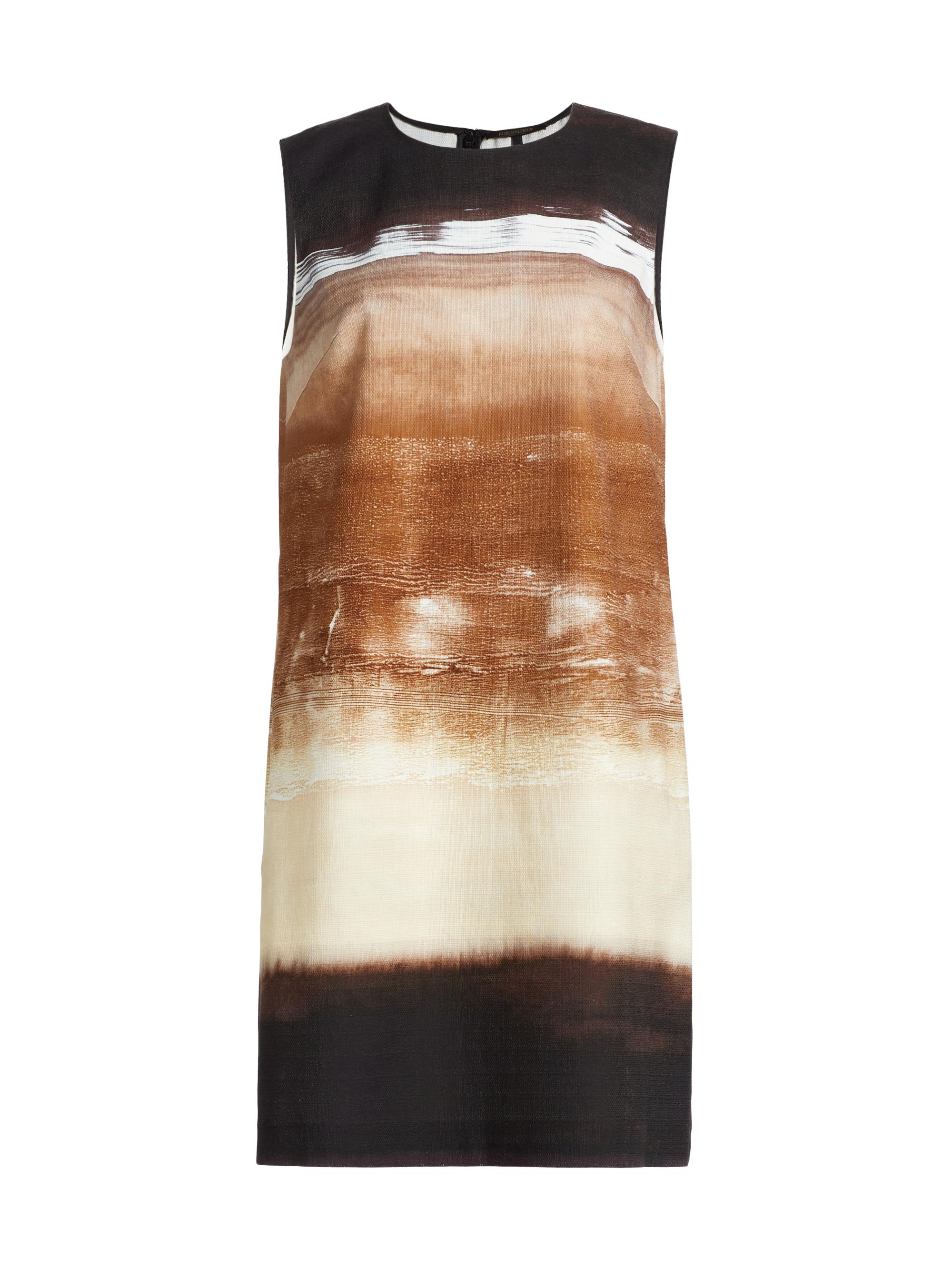 Kobi Halperin Women's Jo Ombre Stretch-Cotton Crewneck Minidress - Natural Multi