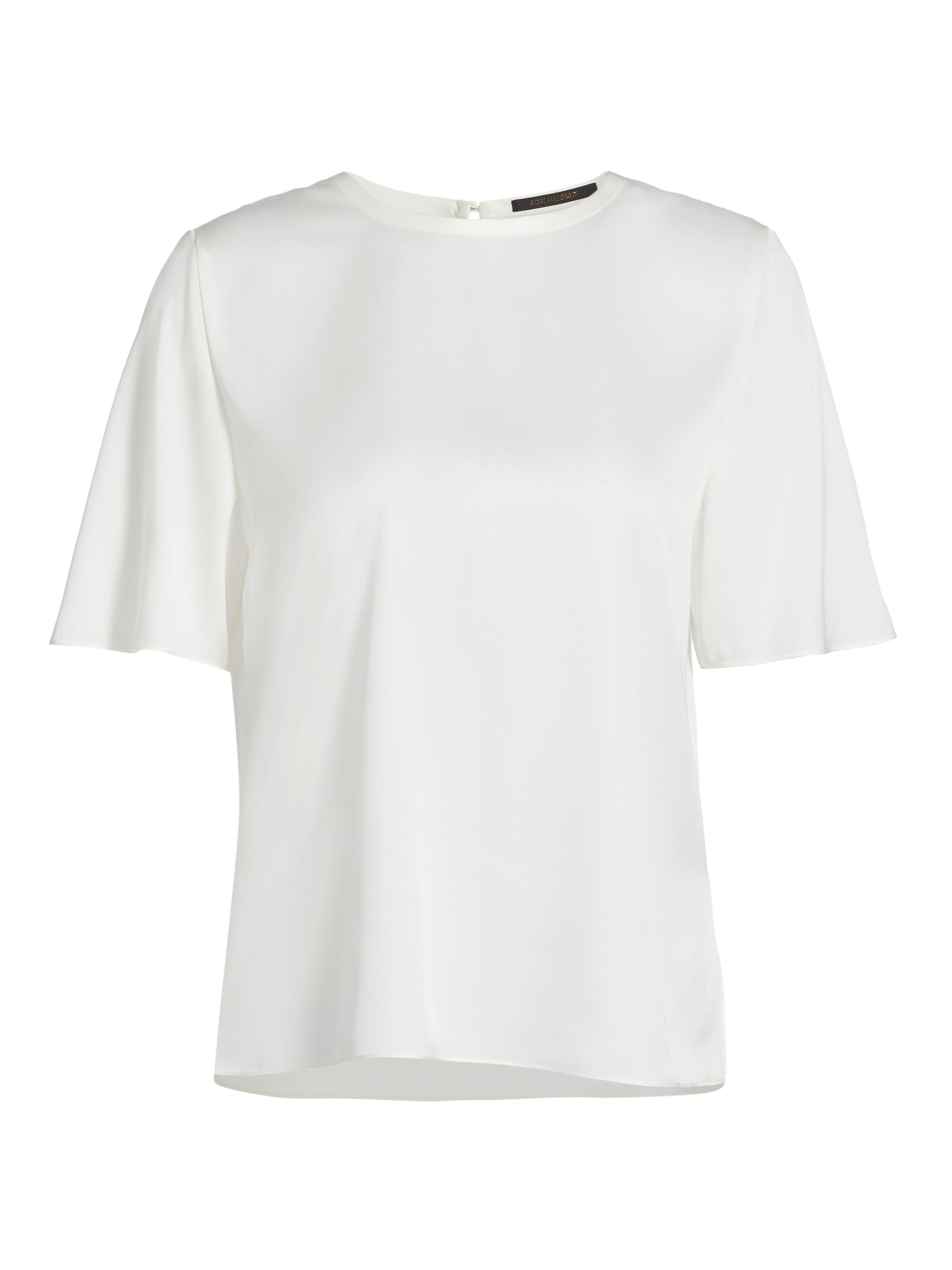 Kobi Halperin Women's Maryl Stretch Silk Crewneck T-Shirt -