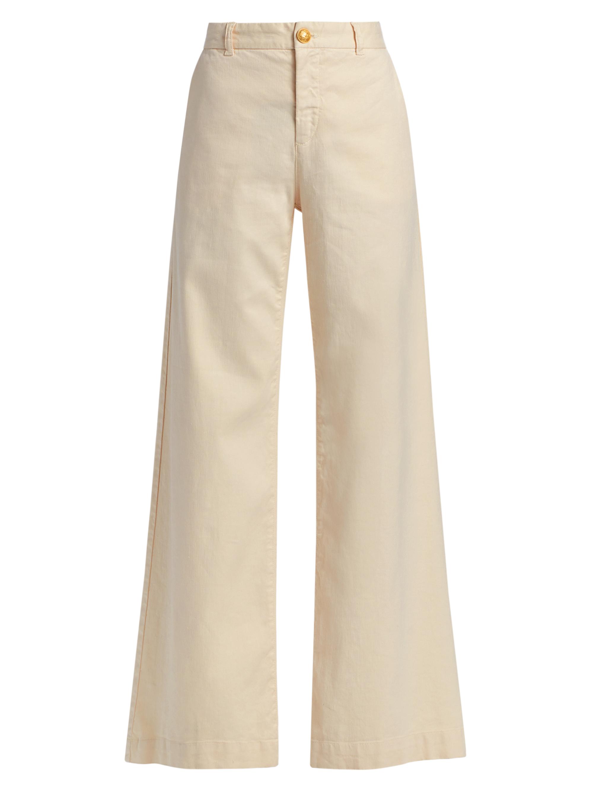 Kobi Halperin Women's Linen-Cotton Flared Pants - Ecru