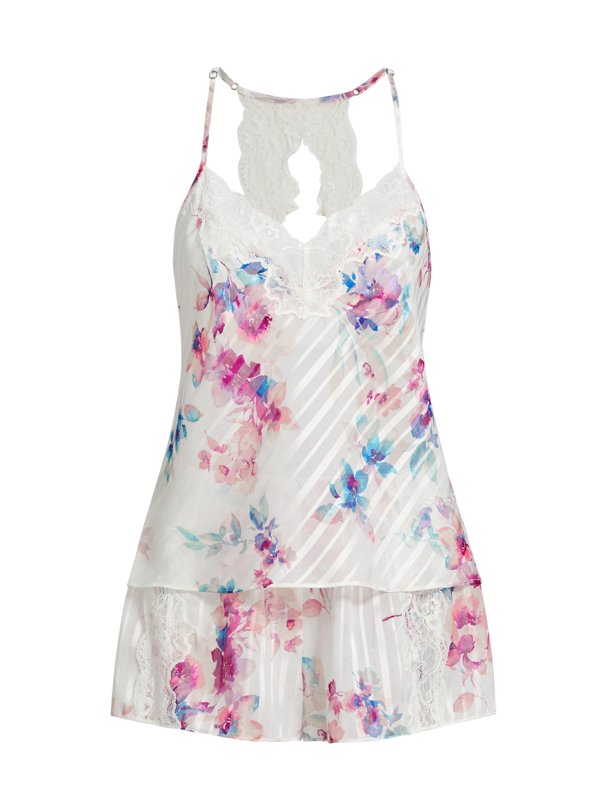 In Bloom Women's Dorothy Floral Chiffon Lace Short Pajamas -