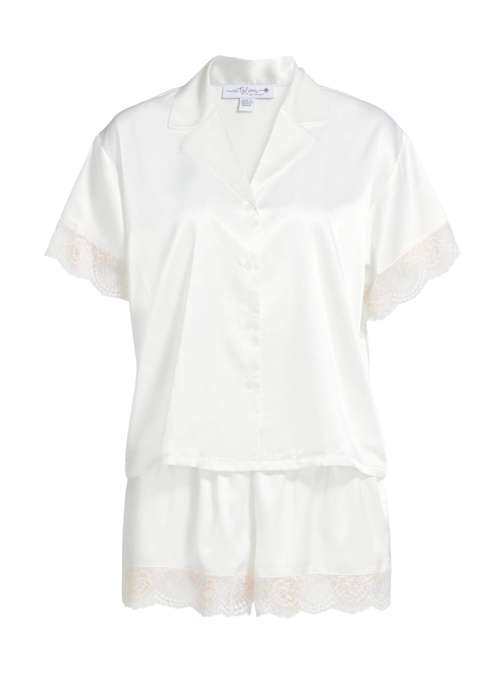 In Bloom Women's Janelle Satin Lace Short Pajamas -