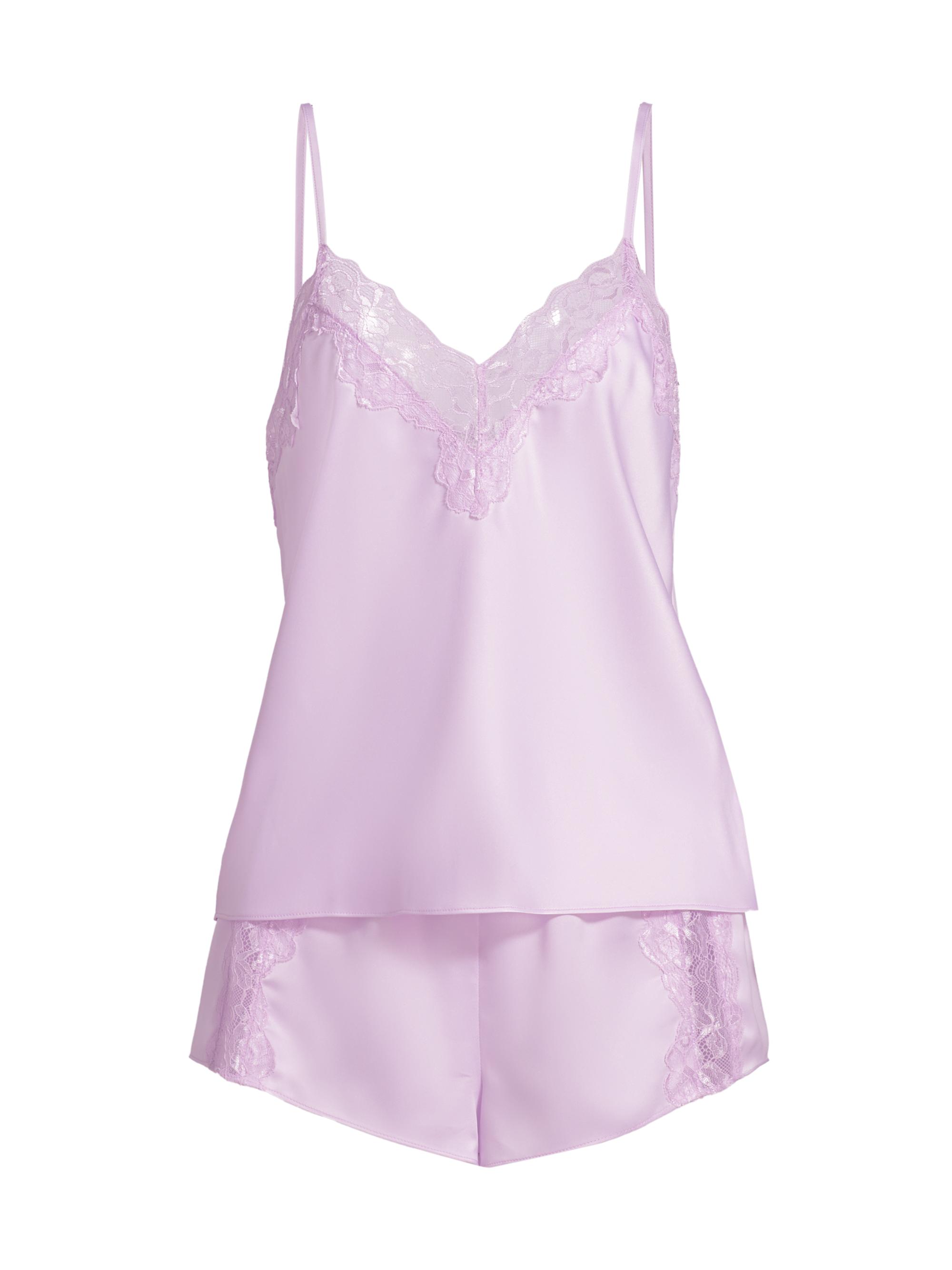 In Bloom Women's Sabrina Satin Short Pajamas - Lavender